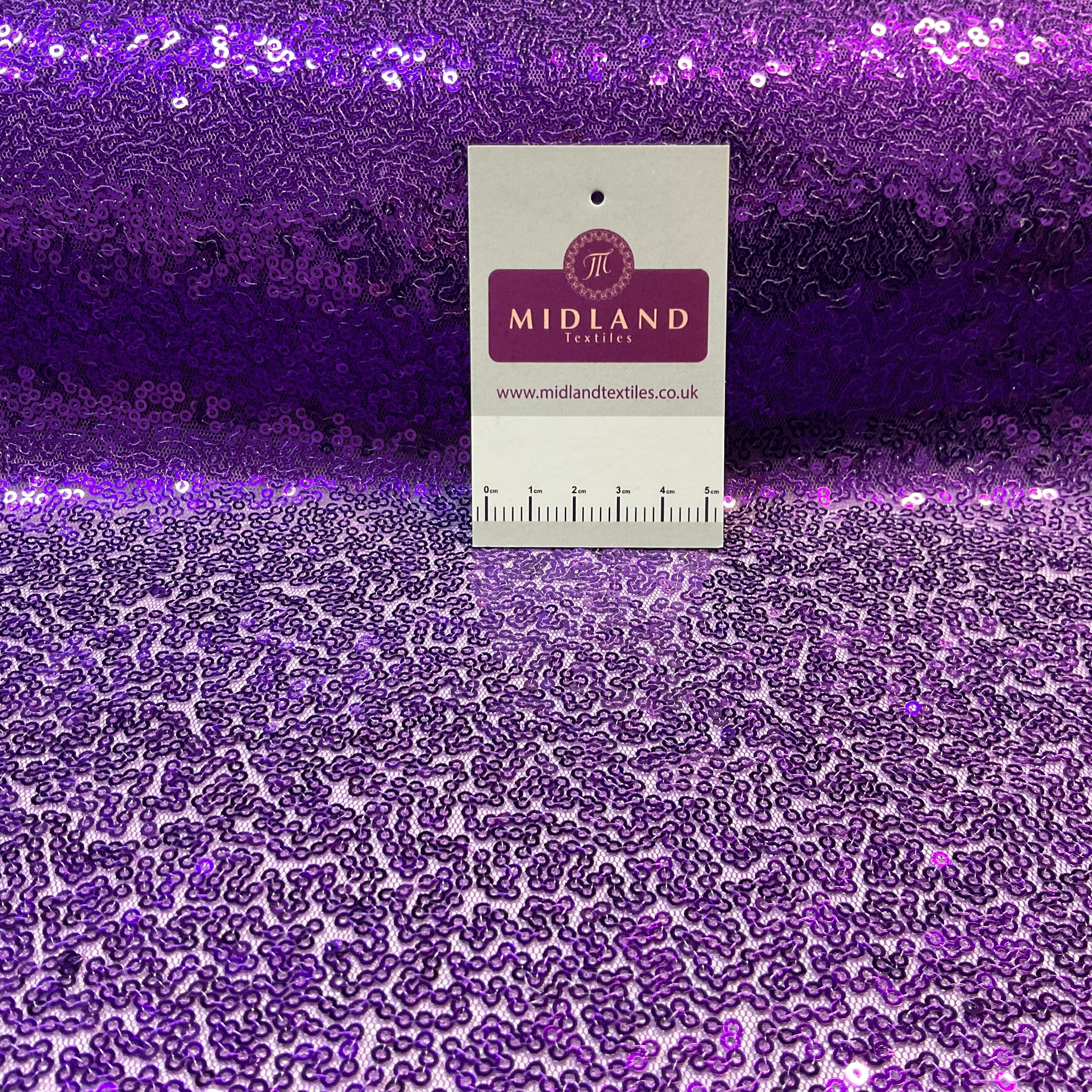 SENSATIONAL 3MM SEW ON ALL OVER SEQUINS ON NET FABRIC 50' WIDE DRESS FABRIC M1797 MTEX