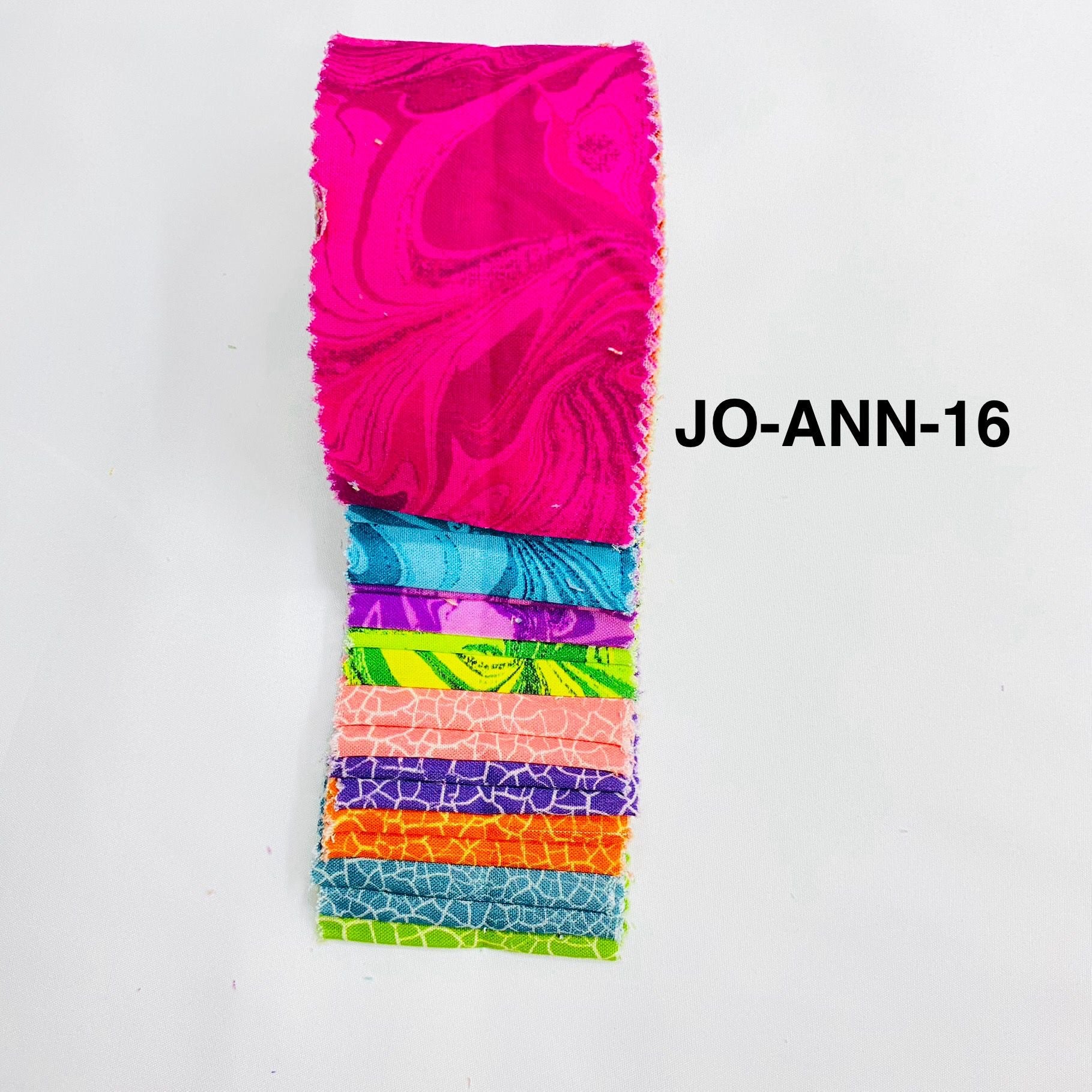 Jelly Roll Fabric Strips - 20 Pieces, 10 Designs  - 2.5 Inch x 42 Inch (Approx.) Fabric M1983