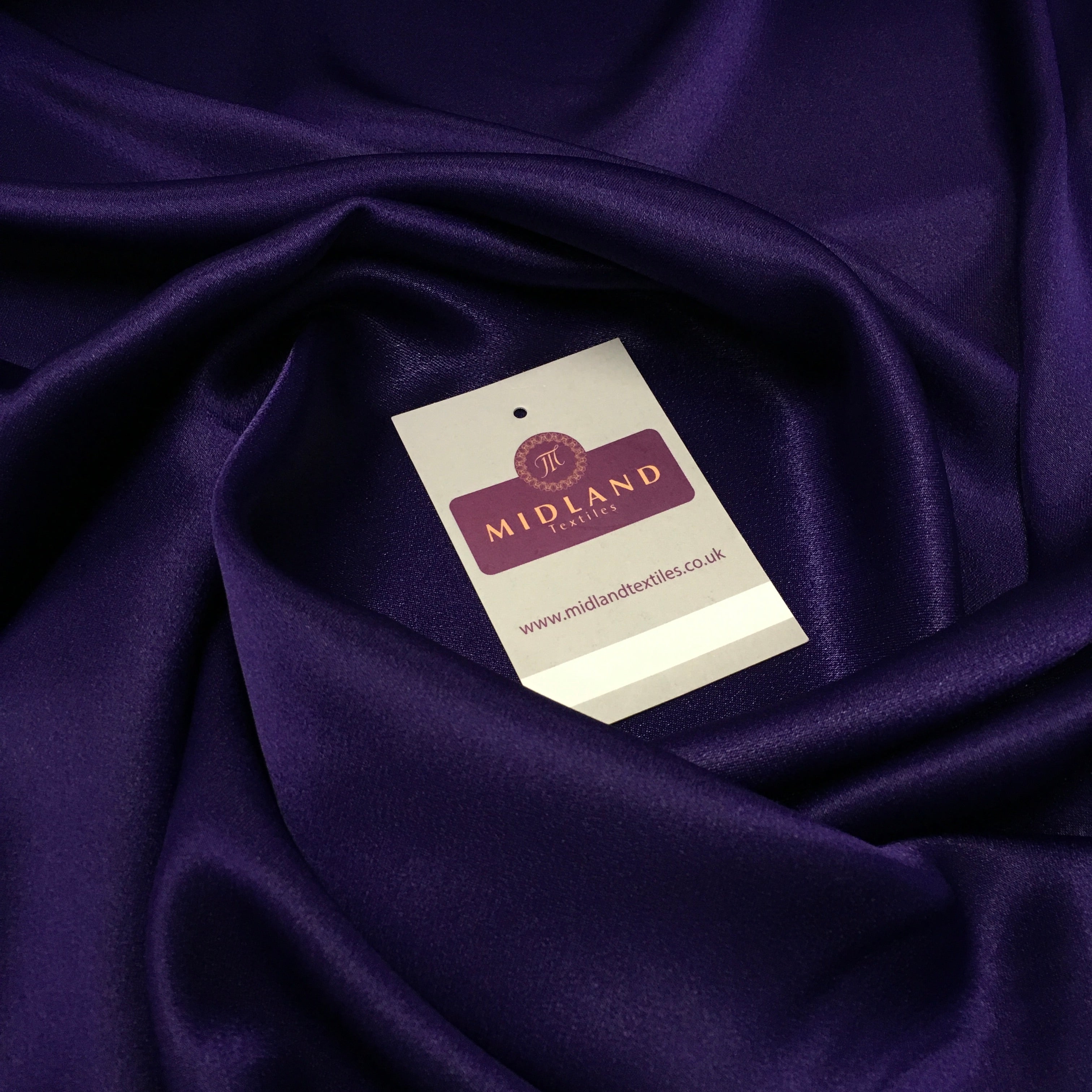 Crepe Back Liquid Satin Fabric - Silky Smooth 110cm Wide M87