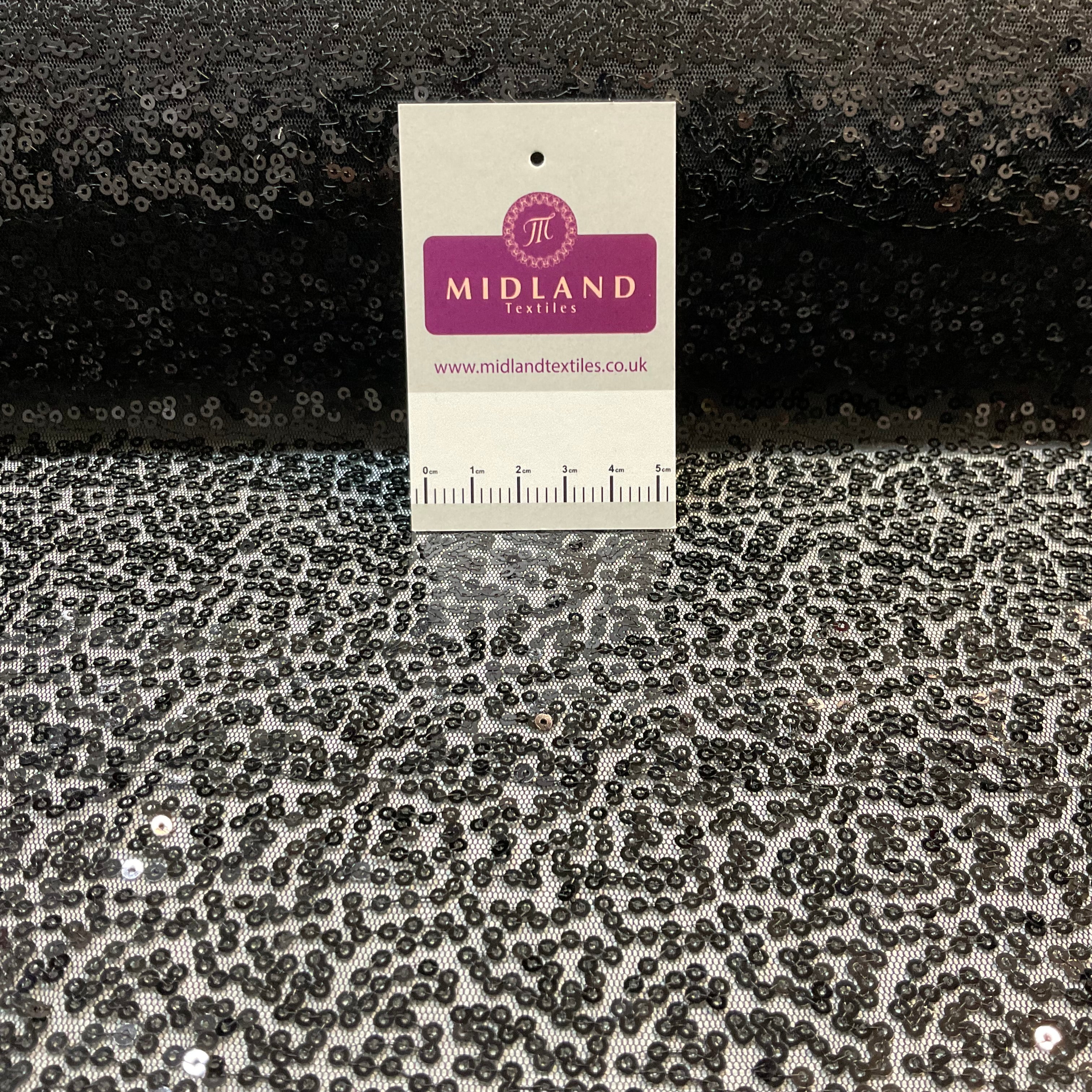 SENSATIONAL 3MM SEW ON ALL OVER SEQUINS ON NET FABRIC 50' WIDE DRESS FABRIC M1797 MTEX