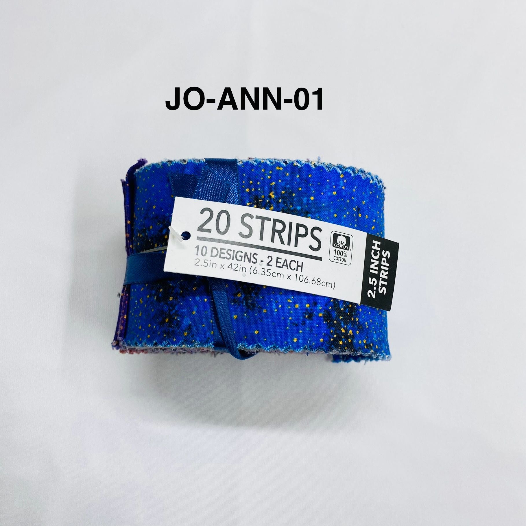 Jelly Roll Fabric Strips - 20 Pieces, 10 Designs  - 2.5 Inch x 42 Inch (Approx.) Fabric M1983