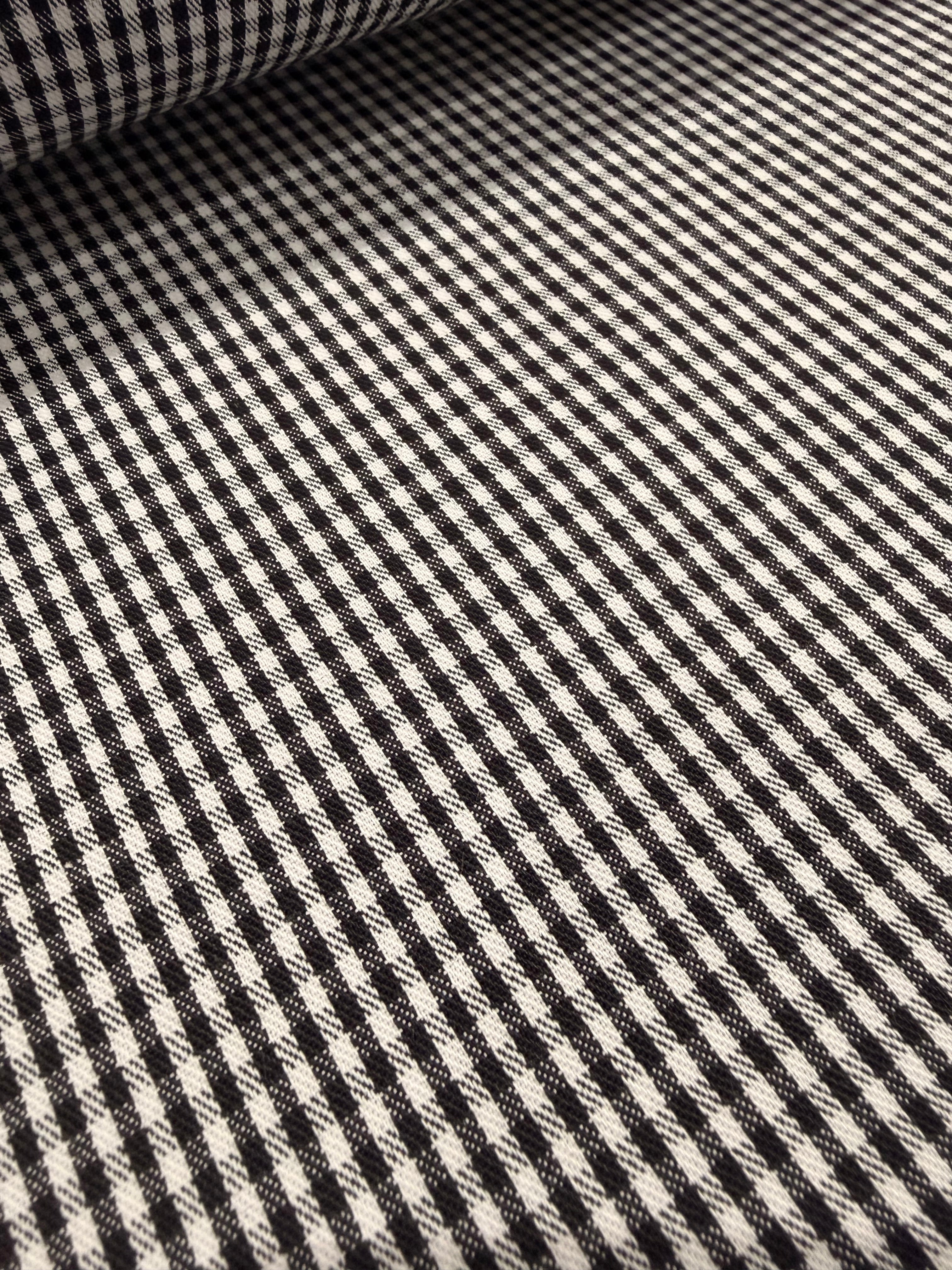 Small Chefs Check Polycotton Fabric 150cm Wide M2083