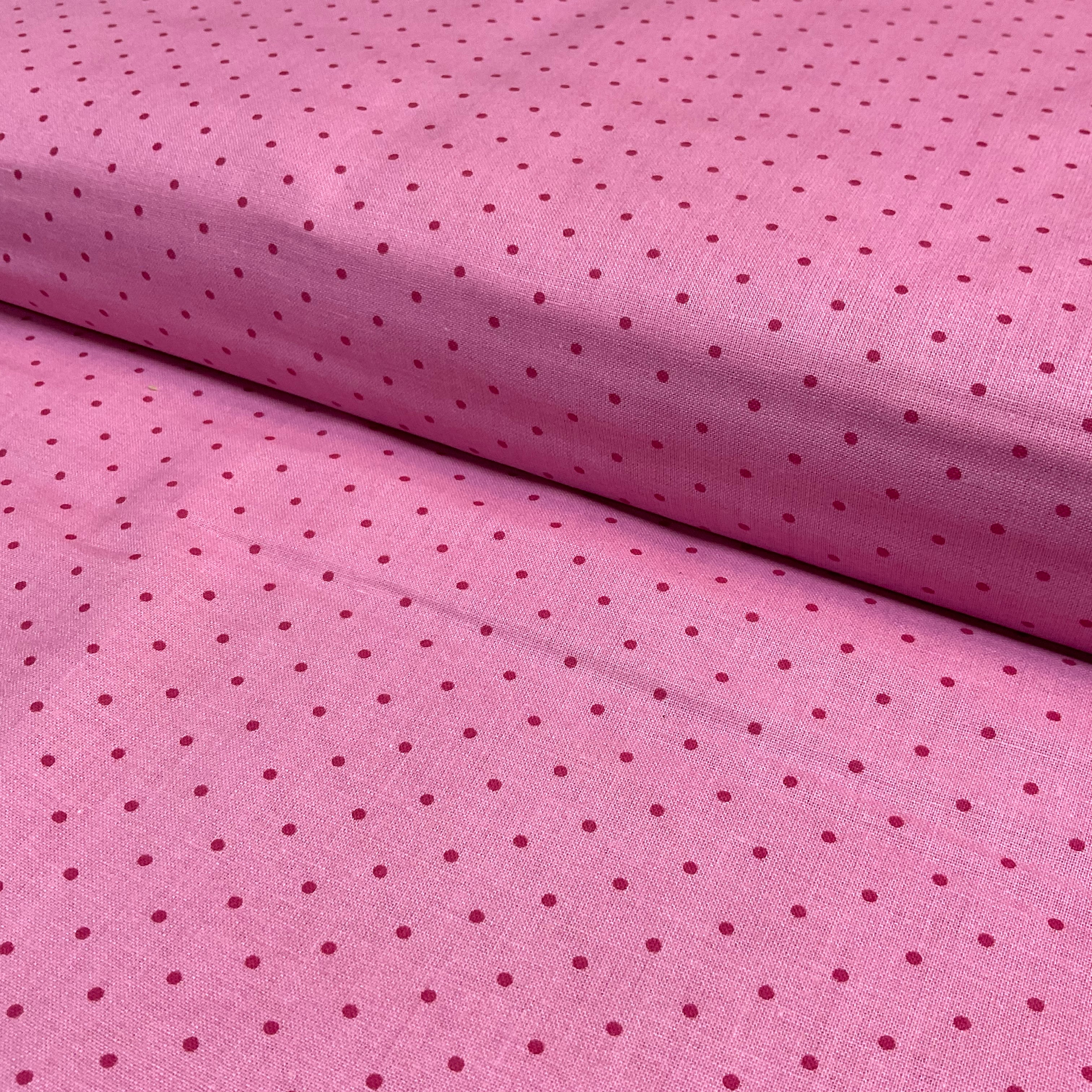 Swiss Pin Dot Spots 100% Cotton Poplin Fabric – 112cm Wide – Ditsy Polka Dot Design M2063