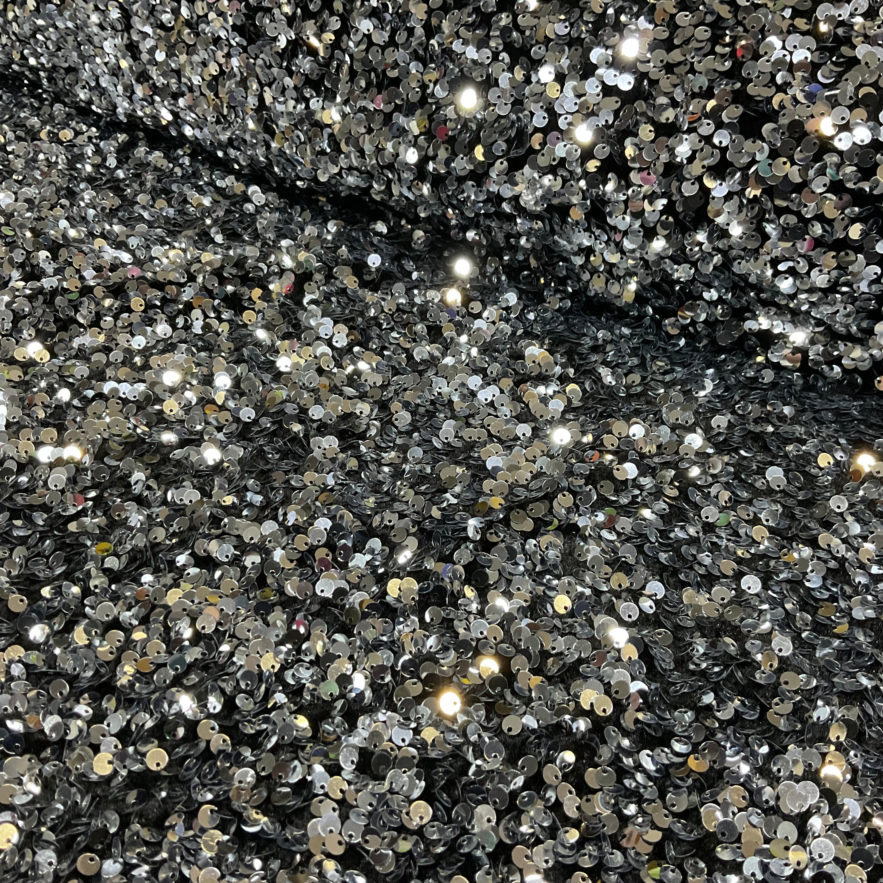 Heavy Plush Sequin Velour Fabric – 115cm Wide – Luxury Glitter Sparkle M2071