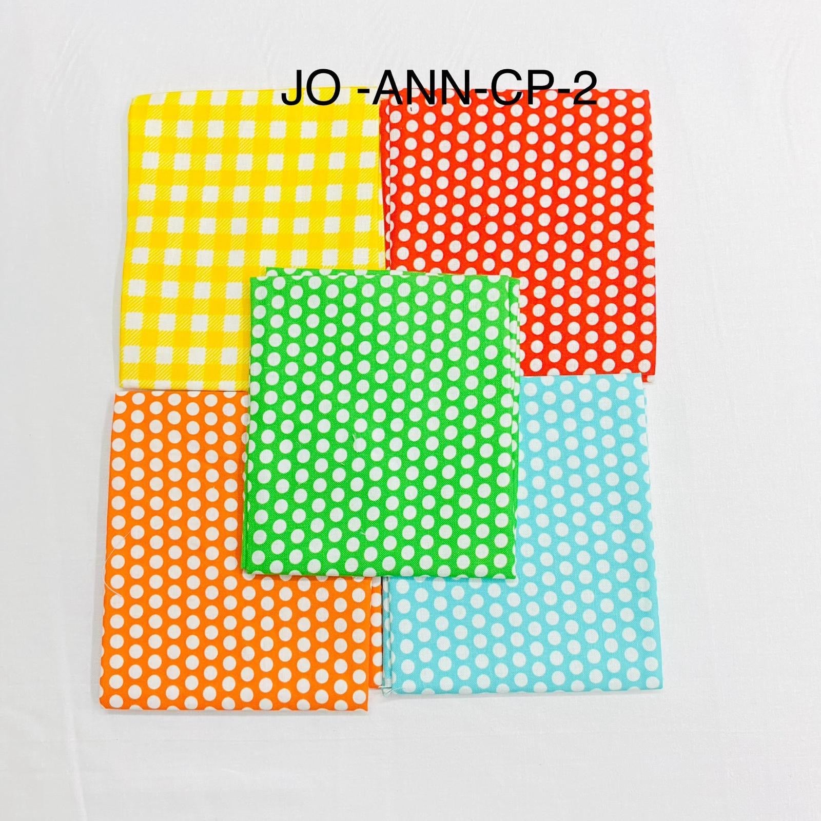 5 Piece 100% Cotton 5 Designs Fat Quarter Bundle - 45cm x 53cm Fabric M1981