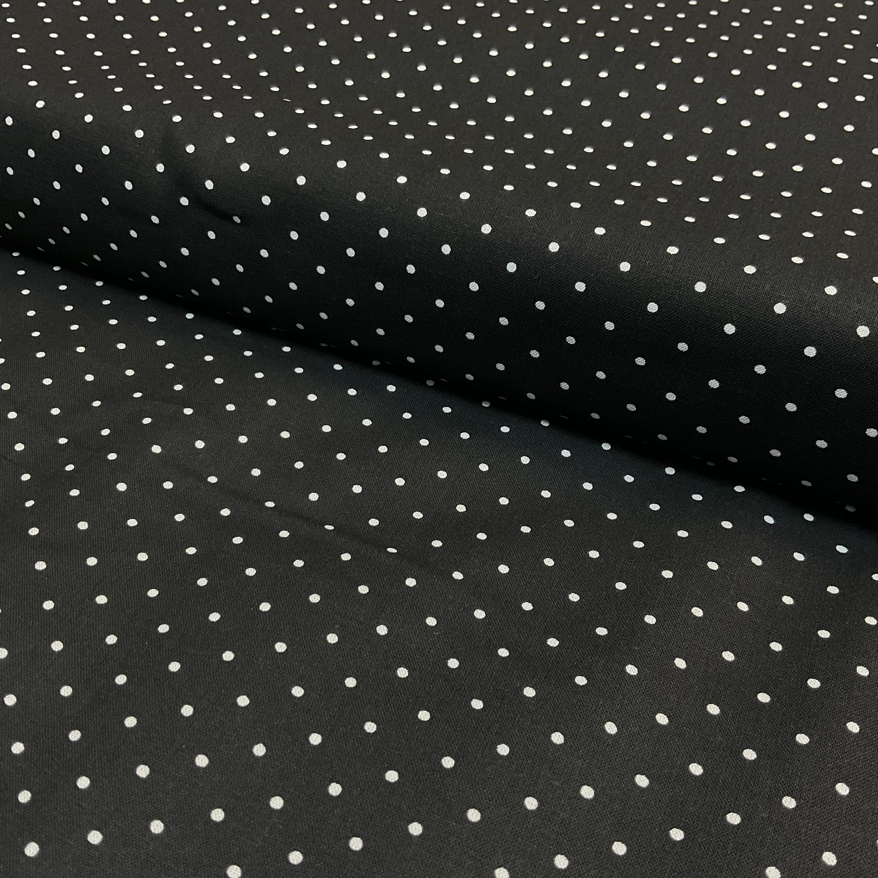 Swiss Pin Dot Spots 100% Cotton Poplin Fabric – 112cm Wide – Ditsy Polka Dot Design M2063
