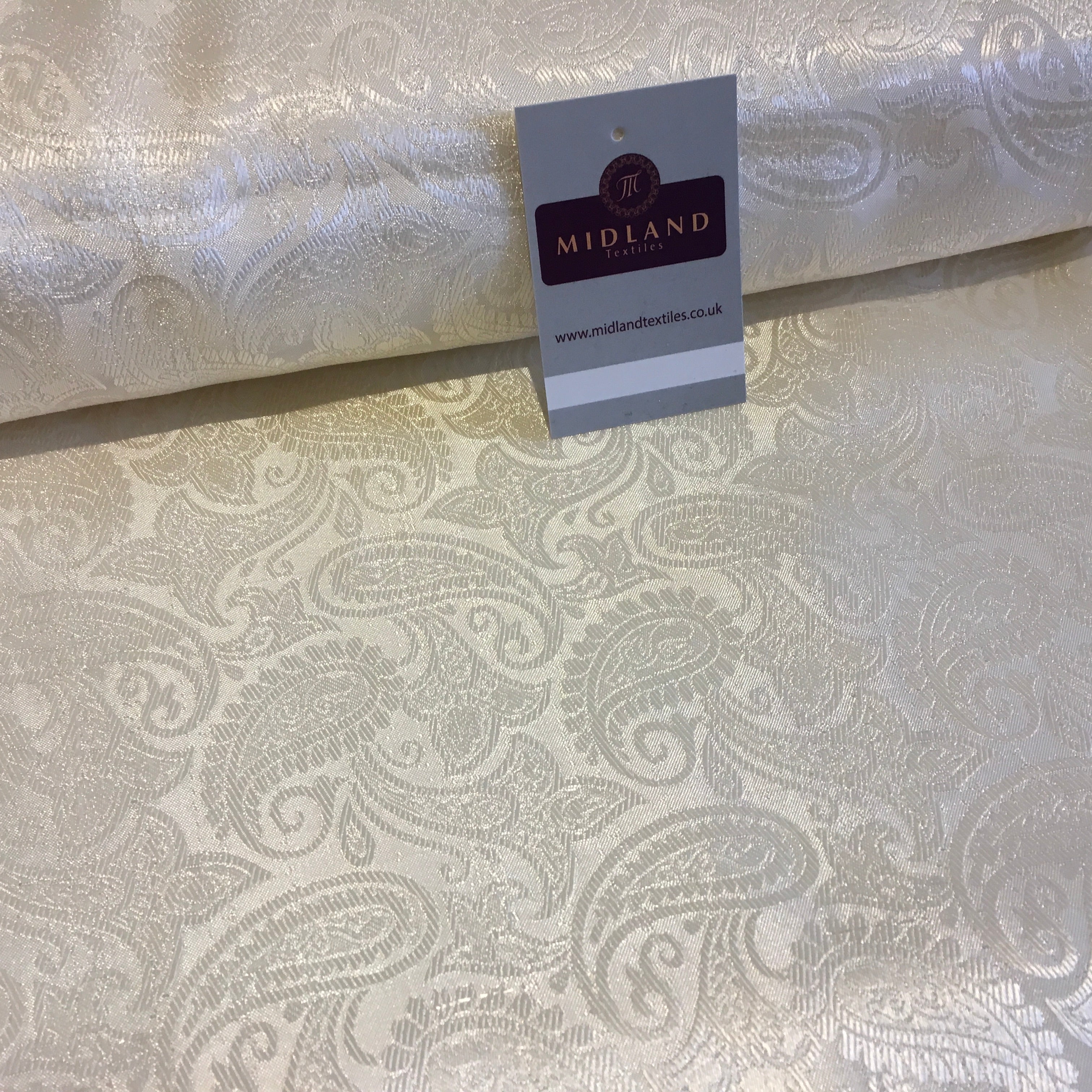 Indian Floral Paisley Jacquard Banarsi Brocade 58' Wide Fabric Mtex MA839