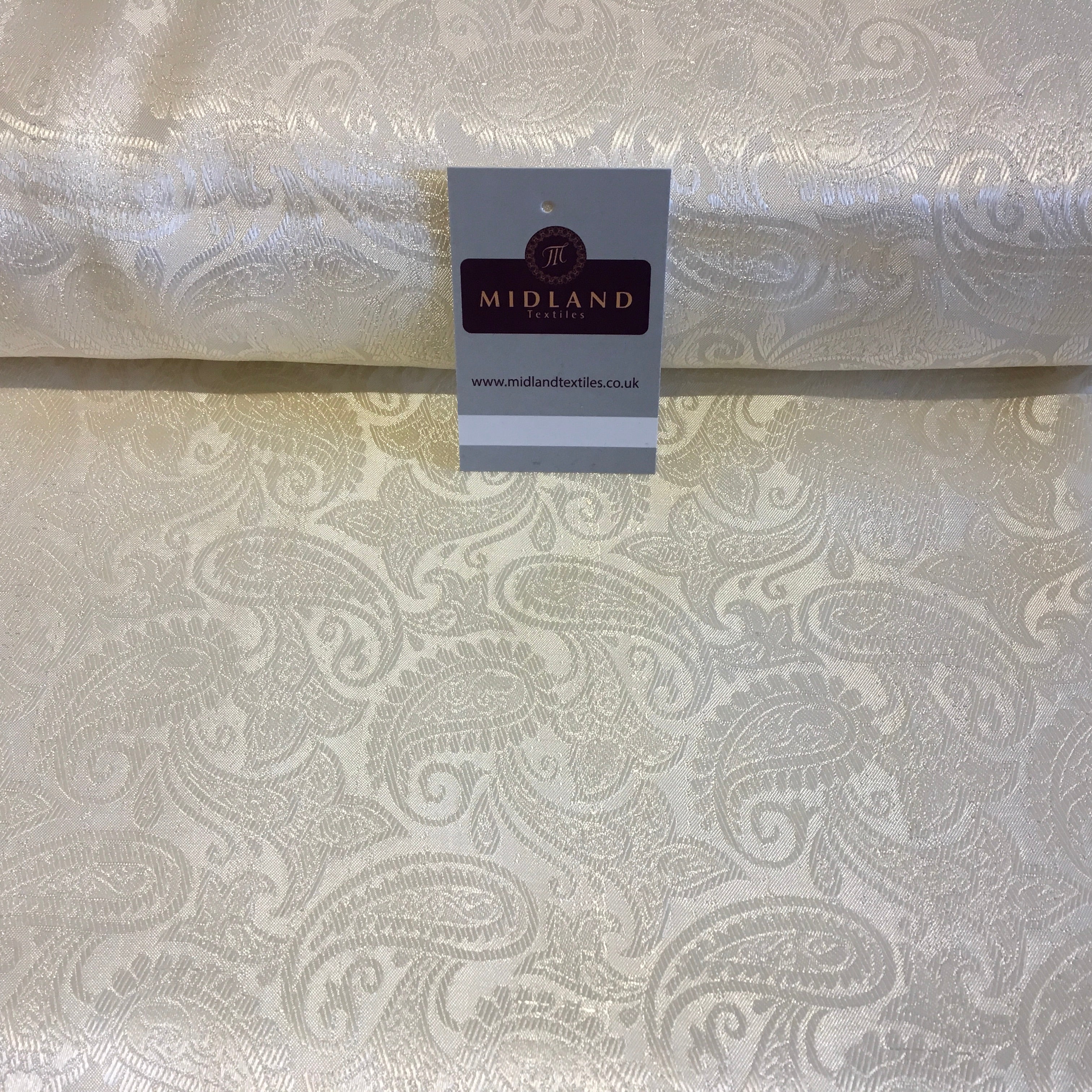 Indian Floral Paisley Jacquard Banarsi Brocade 58' Wide Fabric Mtex MA839