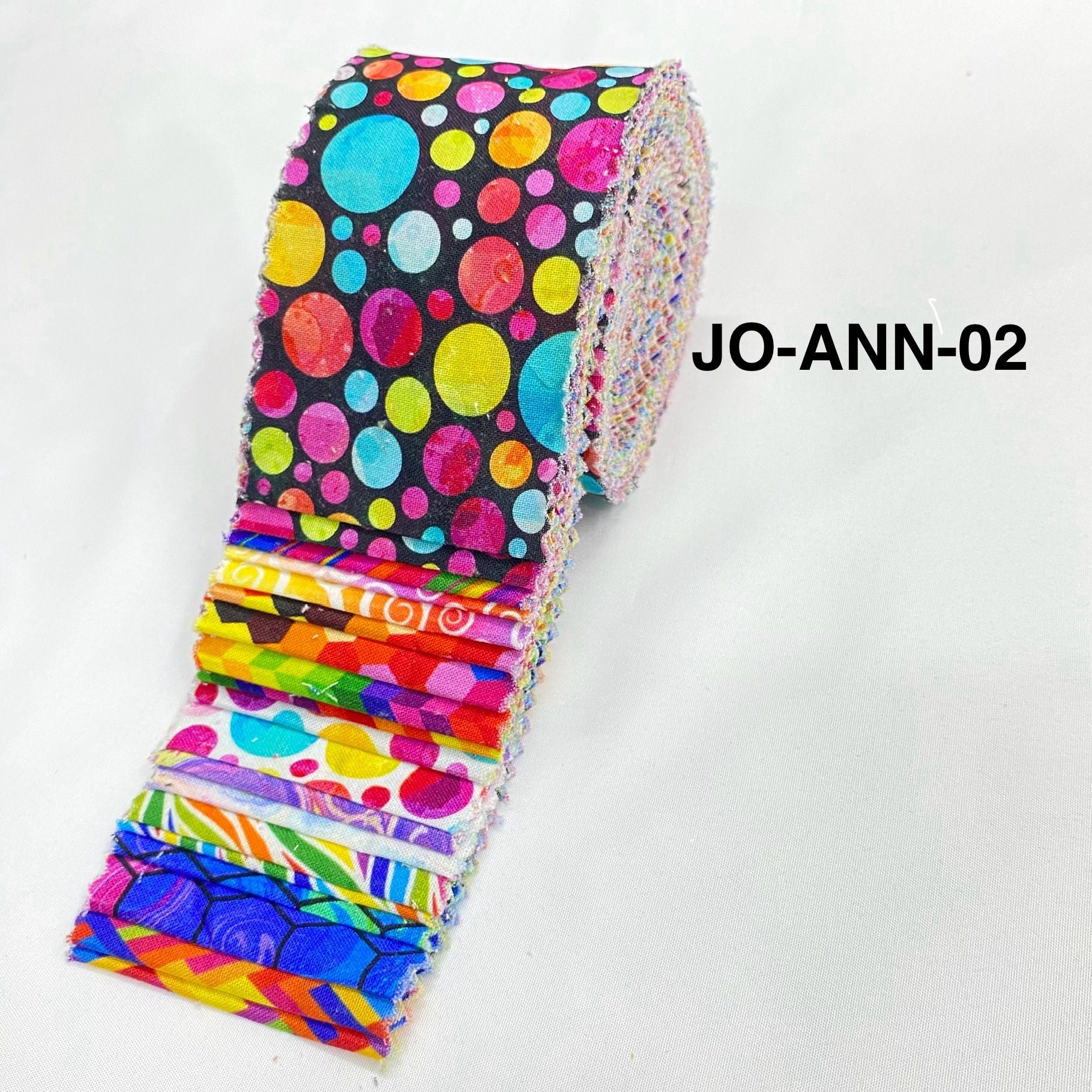 Jelly Roll Fabric Strips - 20 Pieces, 10 Designs  - 2.5 Inch x 42 Inch (Approx.) Fabric M1983