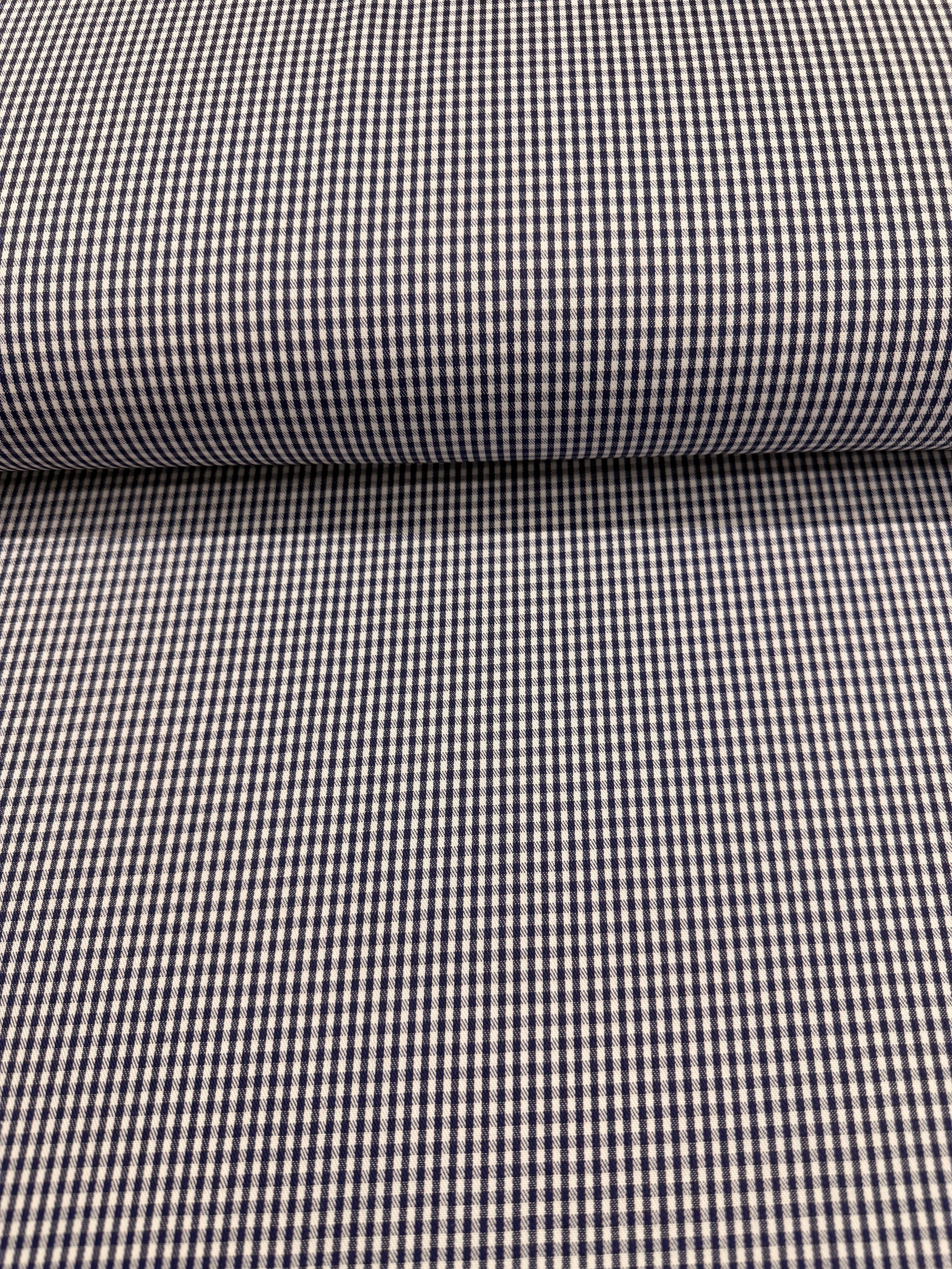 Small Chefs Check Polycotton Fabric 150cm Wide M2083