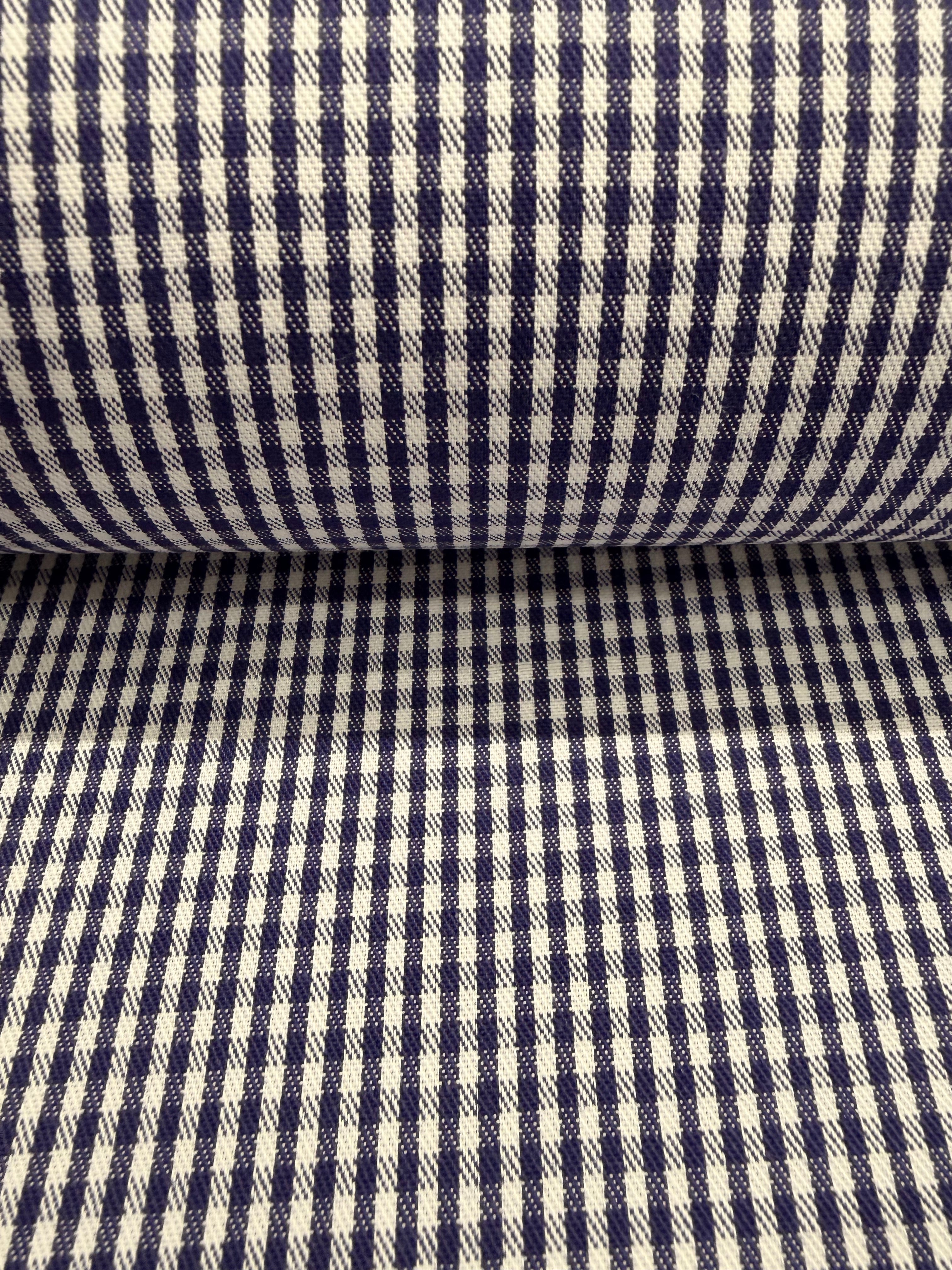 Small Chefs Check Polycotton Fabric 150cm Wide M2083