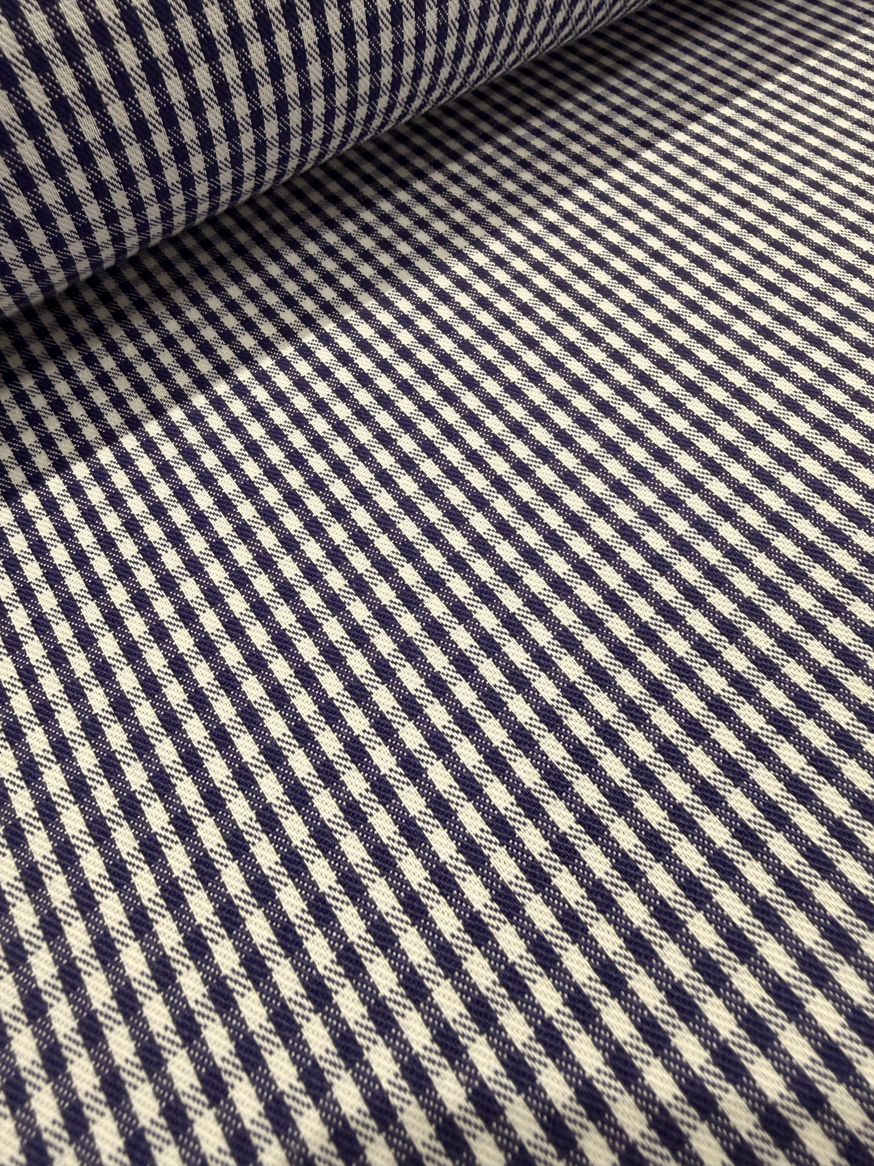 Small Chefs Check Polycotton Fabric 150cm Wide M2083