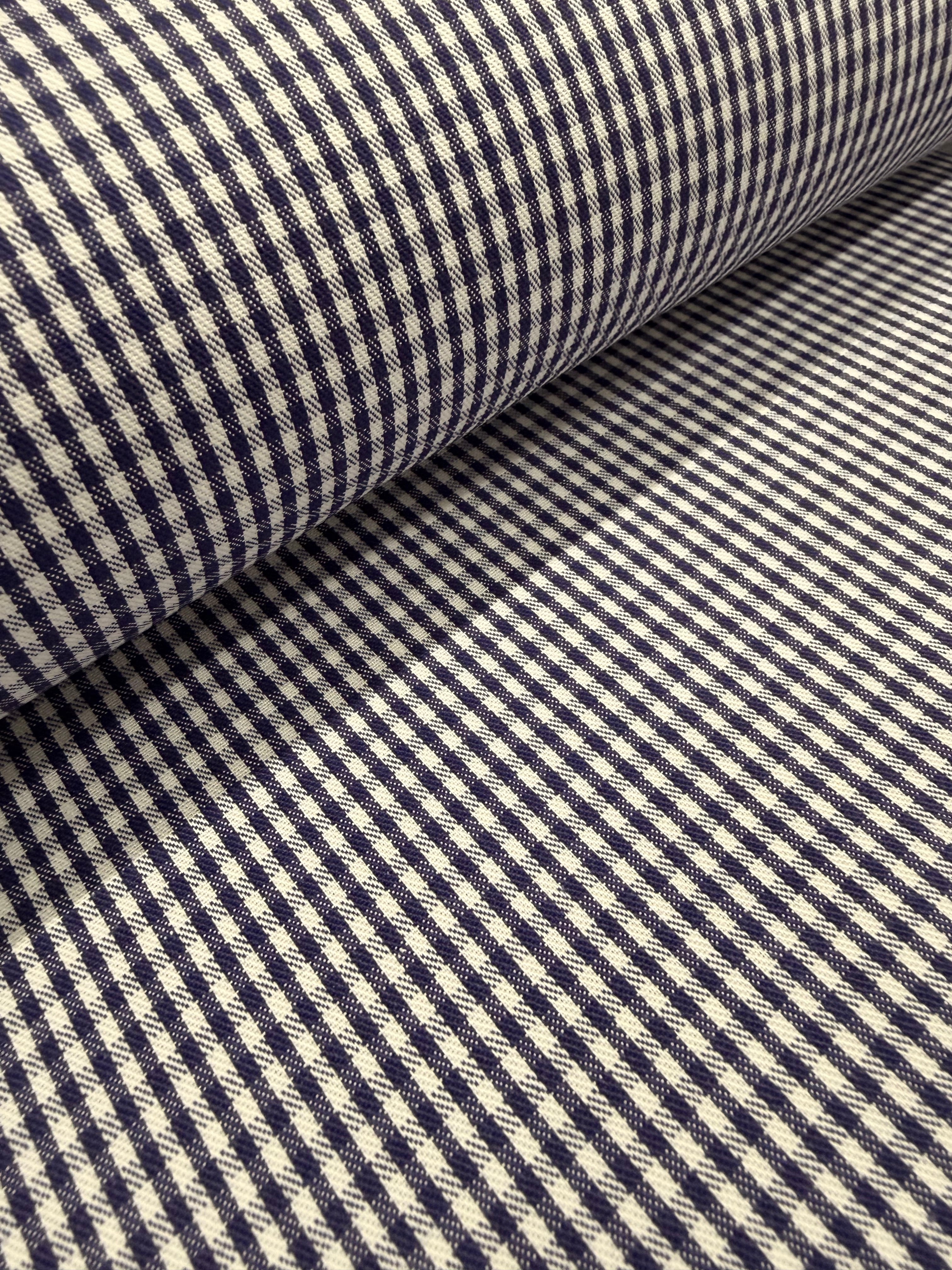 Small Chefs Check Polycotton Fabric 150cm Wide M2083