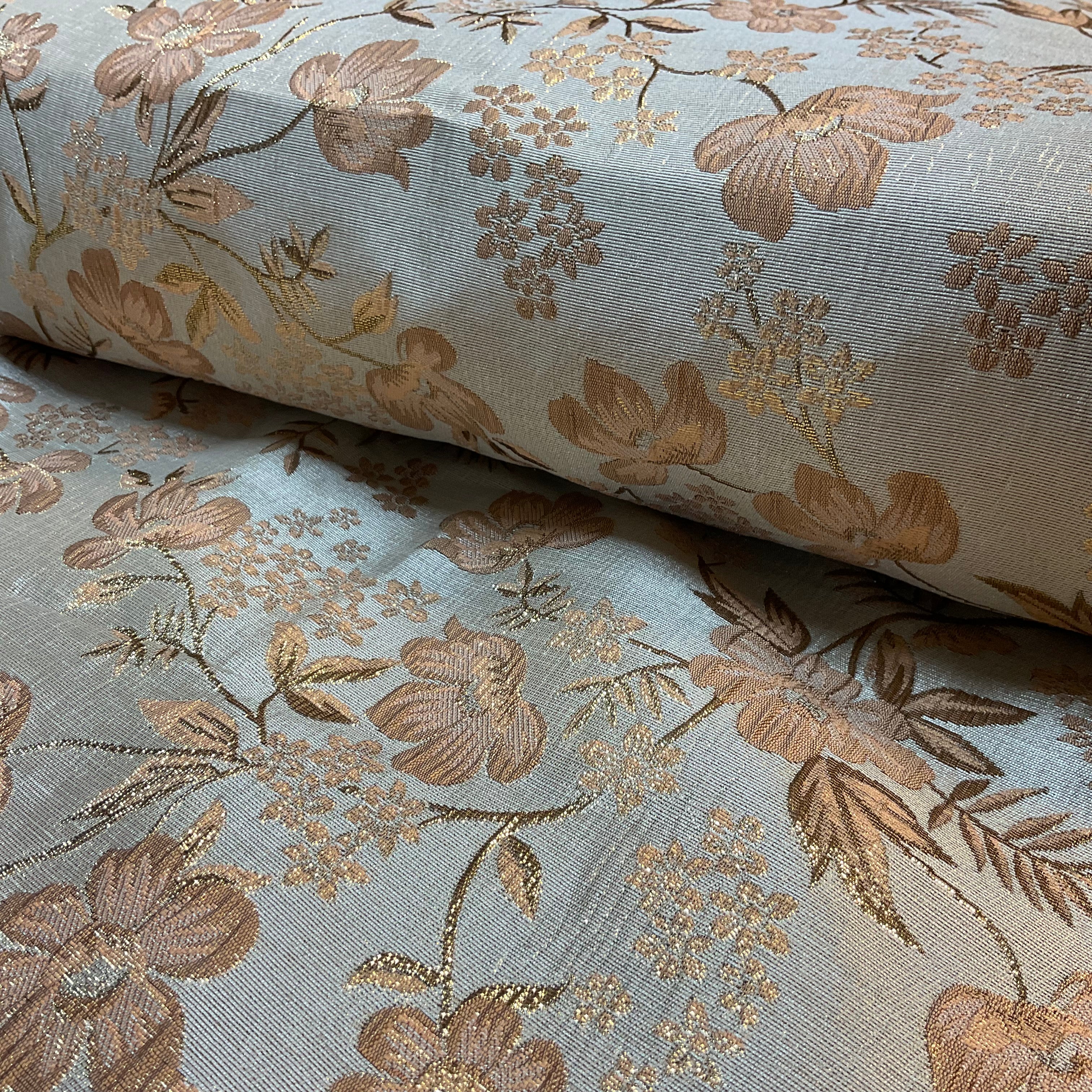 Floral Banarsi Brocade ideal for waistcoats wedding fabric 150cm wide M2041