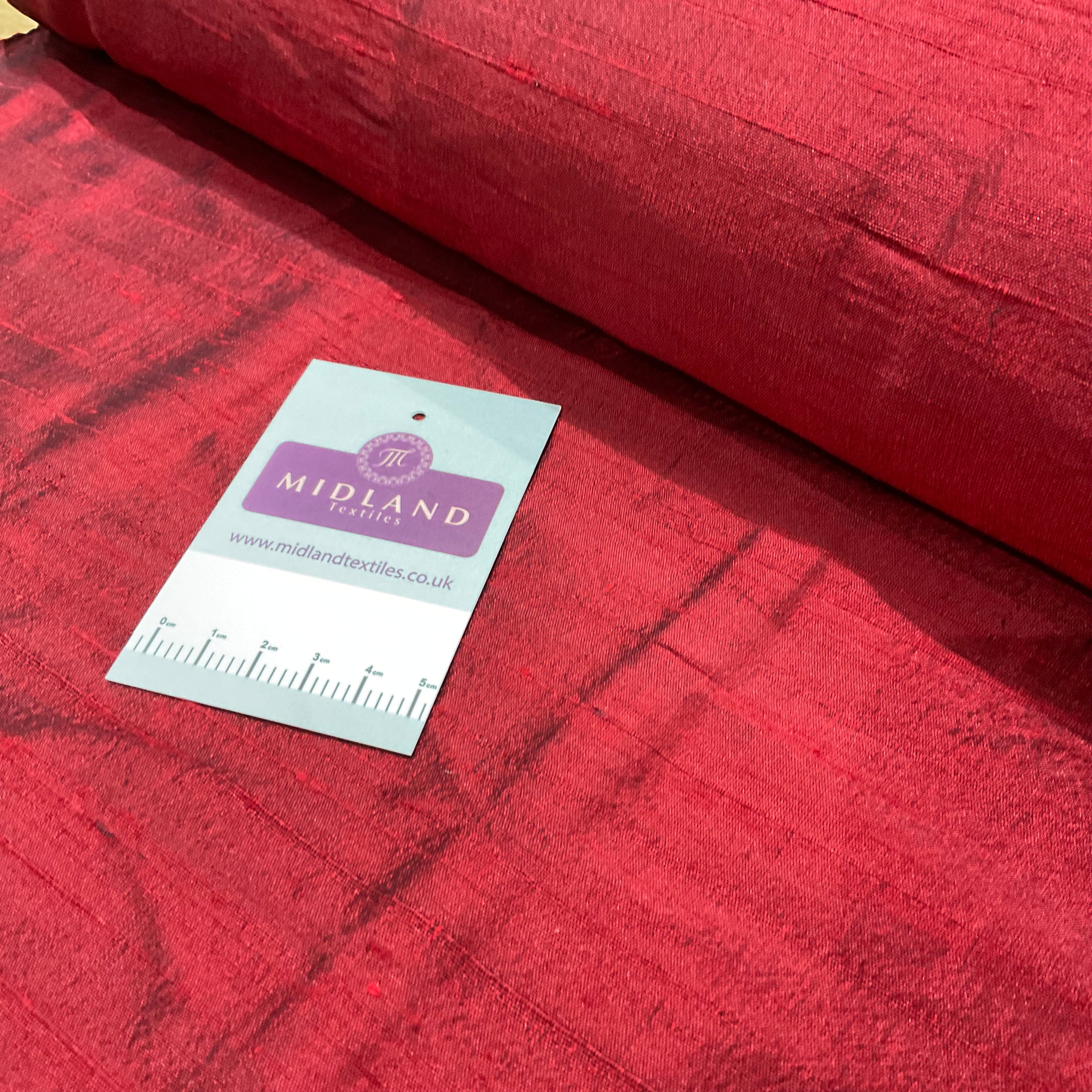 Pure 100% Silk Handloom Dupion Fabric – 44' Wide – Sold by Half Metre M2070