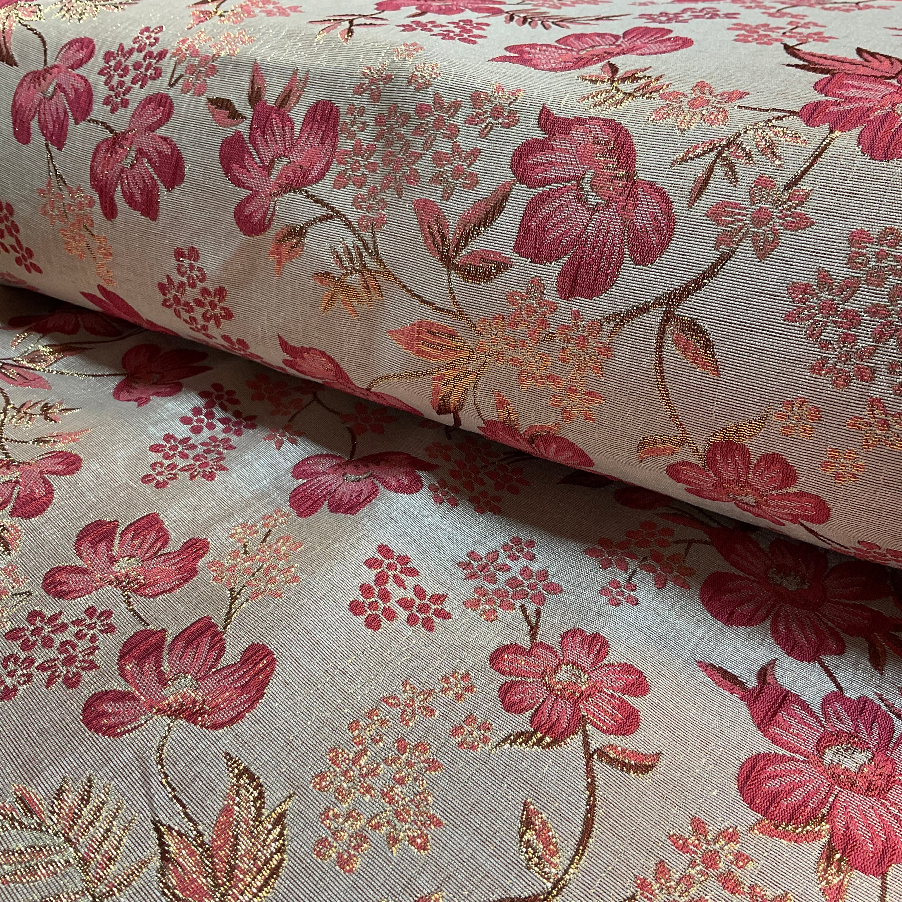 Floral Banarsi Brocade ideal for waistcoats wedding fabric 150cm wide M2041
