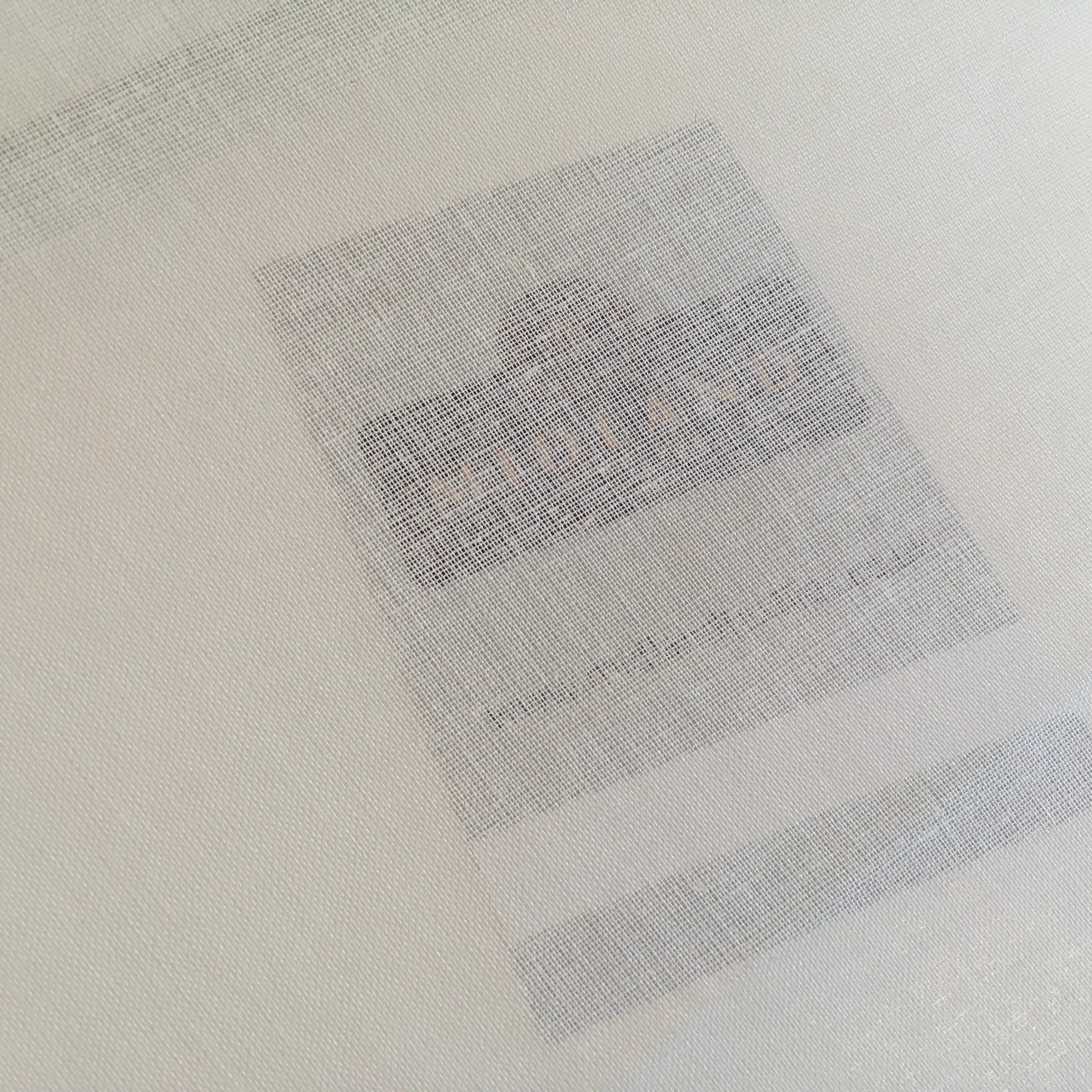 100% Cotton Organdie stiff lightweight fabric used for lining 43' M689