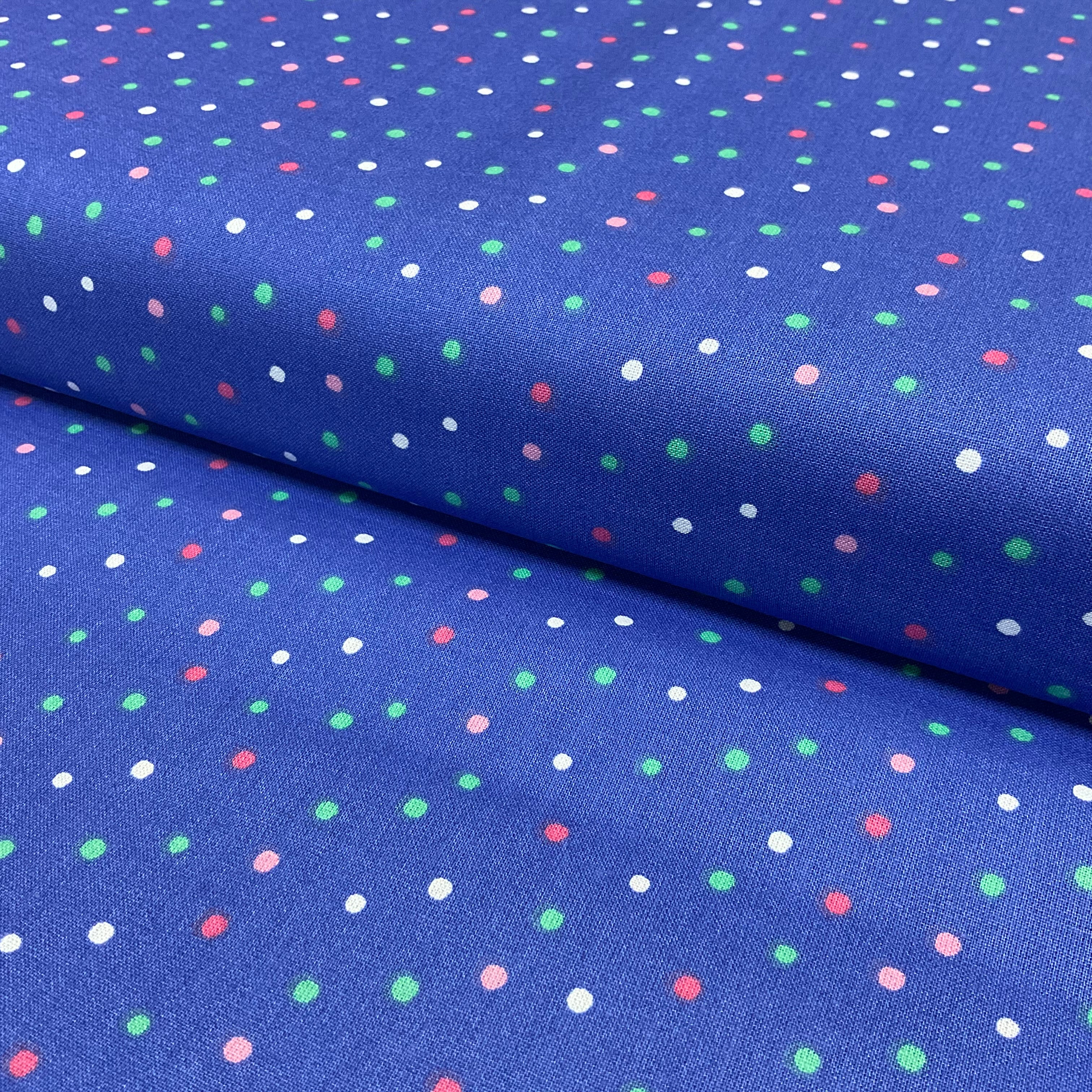 Swiss Pin Dot Spots 100% Cotton Poplin Fabric – 112cm Wide – Ditsy Polka Dot Design M2063