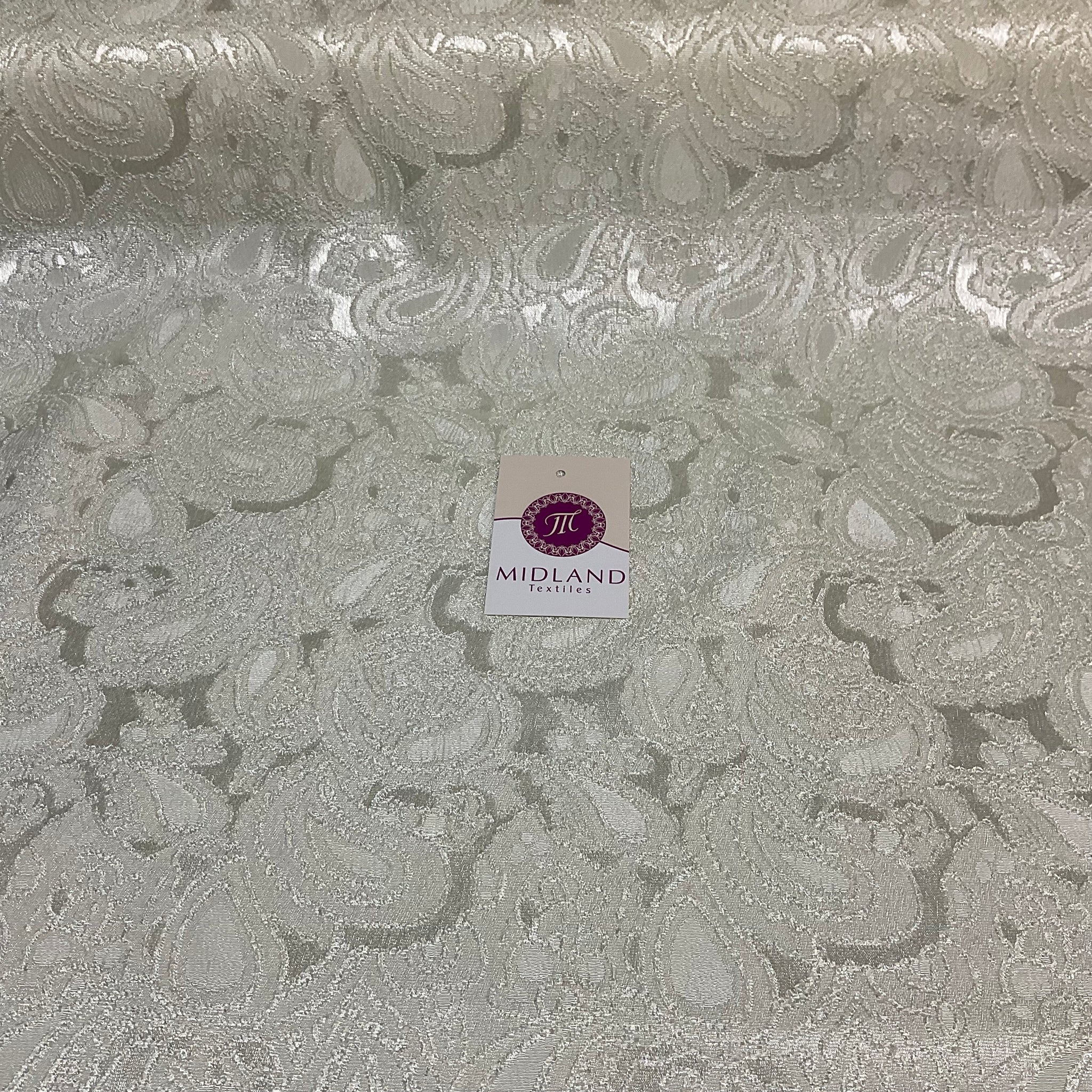 Satin Floral Jacquard Perfect for Dresses, Skirt Fabric 150cm wide M1755