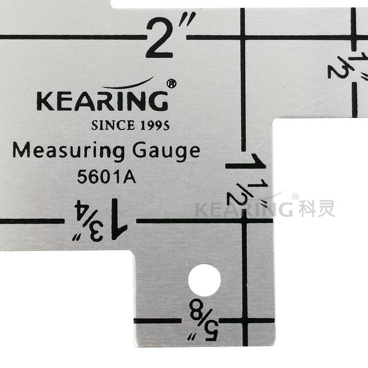 Aluminum Fabric Measuring Gauge Kearing M1997