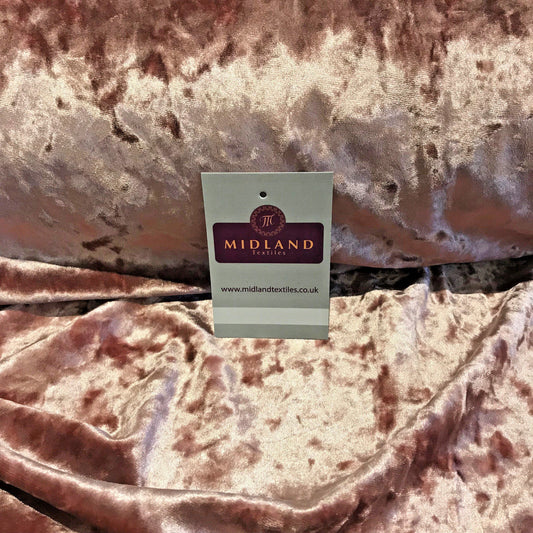 Ice Crushed plush Velvet ideal for Dress Fabric 58" Wide M796 Mtex