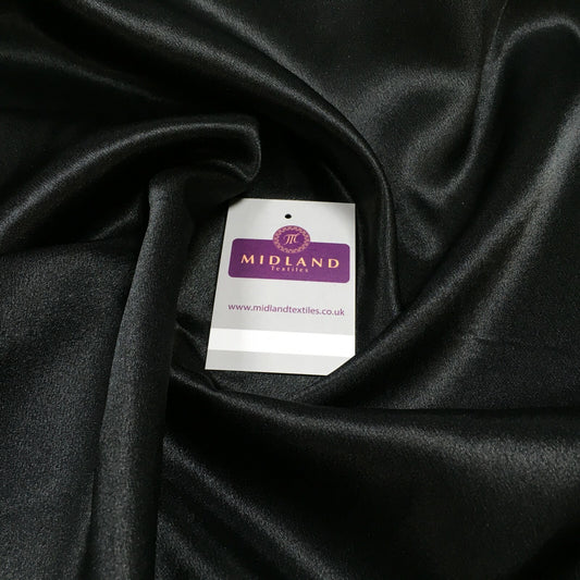 £2.75 Plain Crepe Back Liquid Silky Smooth Satin Dress Fabric 150 cm MA1248 Mtex