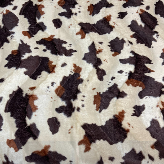 £9.00 ANIMAL PRINT VELBOA FAUX FUR VELOUR FABRIC CRAFT MATERIAL 60" WIDE M220