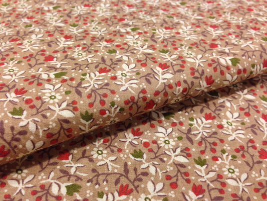 £5.99 100% Cotton Printed Fabric 58" Wide Floral Small - Per Metre-Midtex M120