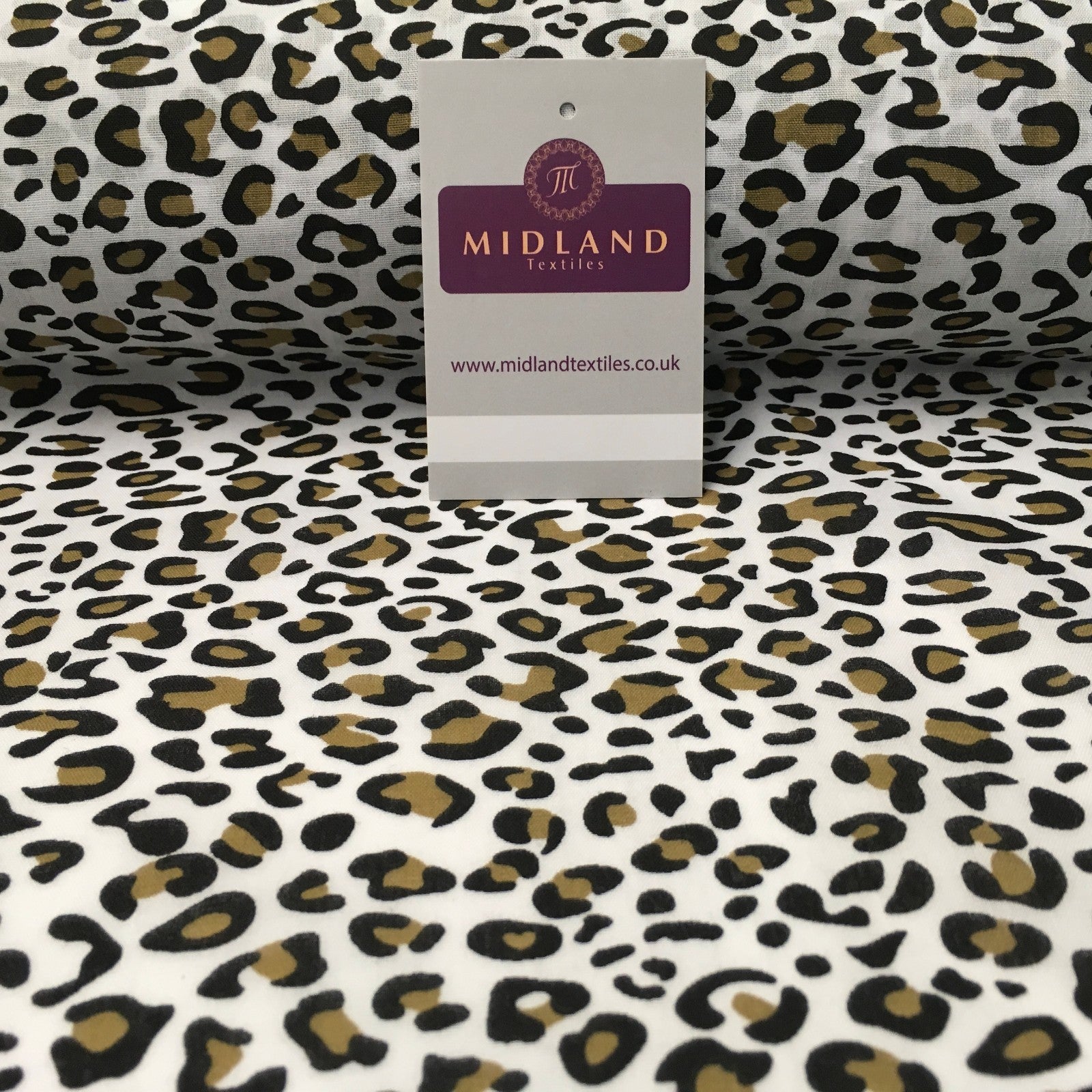 £2.50/m Animal Printed Poly Cotton ideal for masks & craft fabric 45' Wide MS934