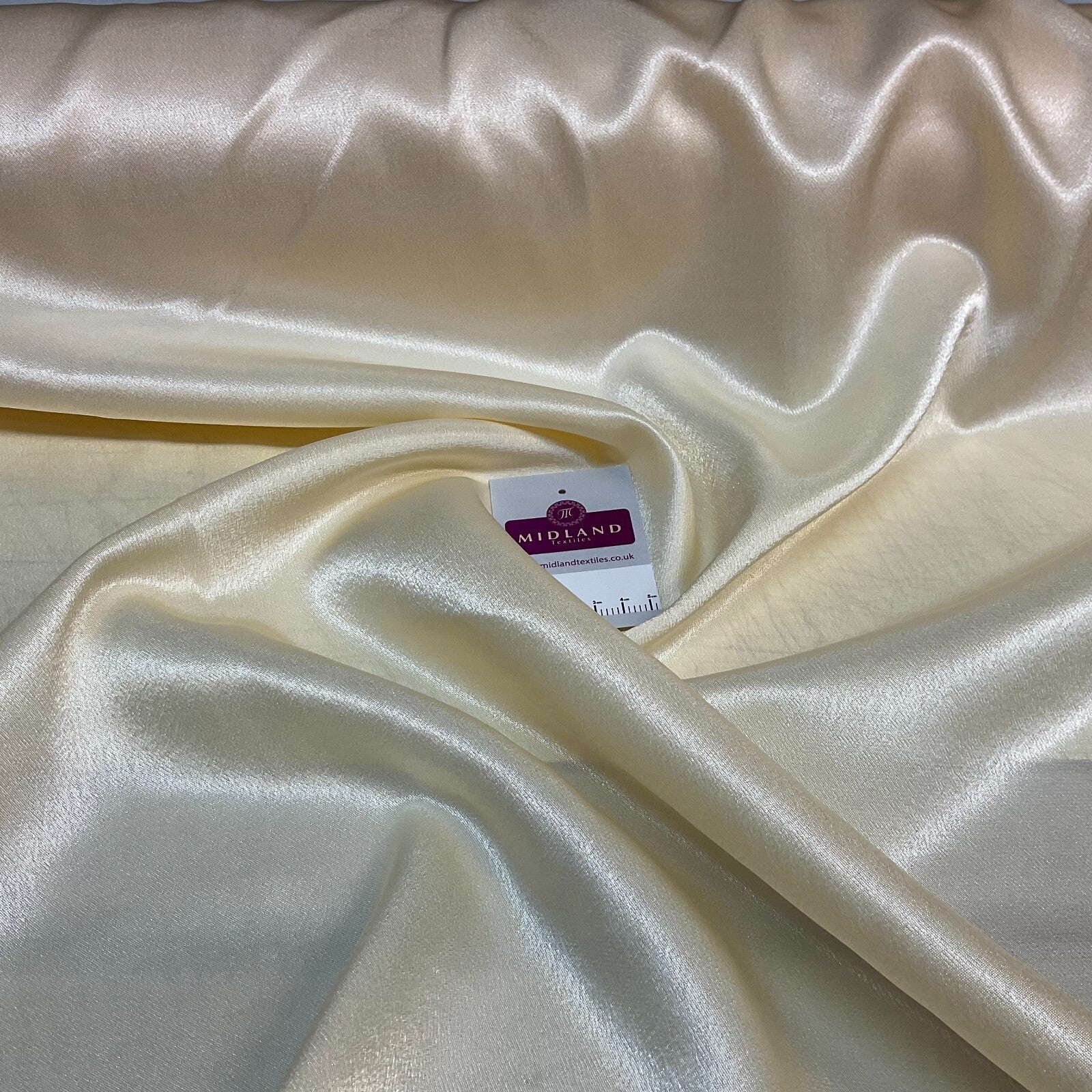 £2.75 Plain Crepe Back Liquid Silky Smooth Satin Dress Fabric 150 cm MA1248 Mtex