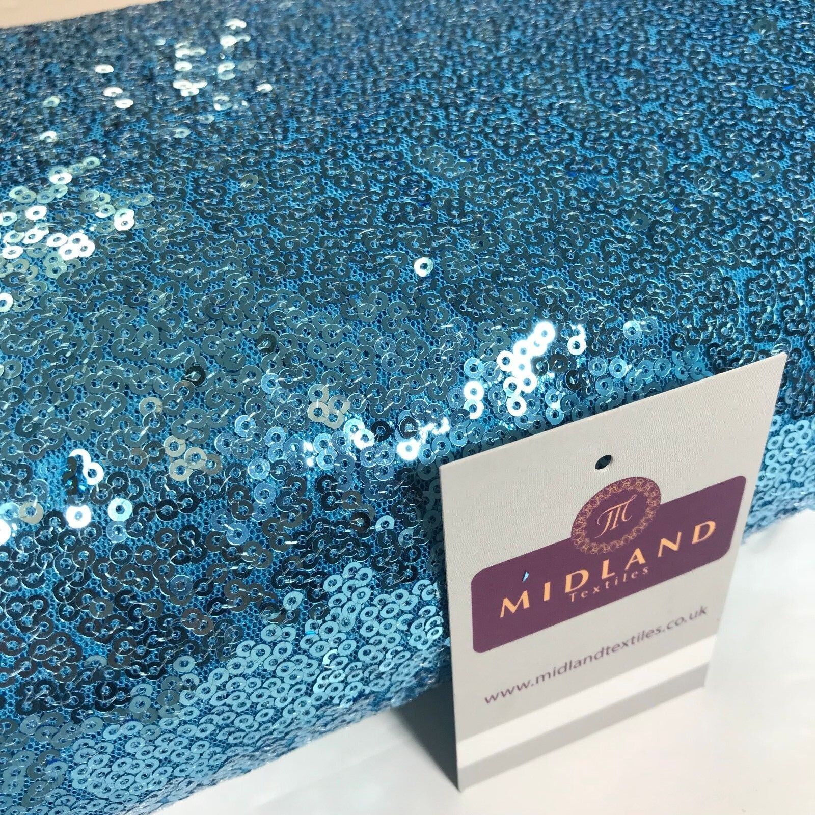 3mm Sewn On Allover Sequins On Net Fabric 48' Wide Dress Fabric M79 Mtex