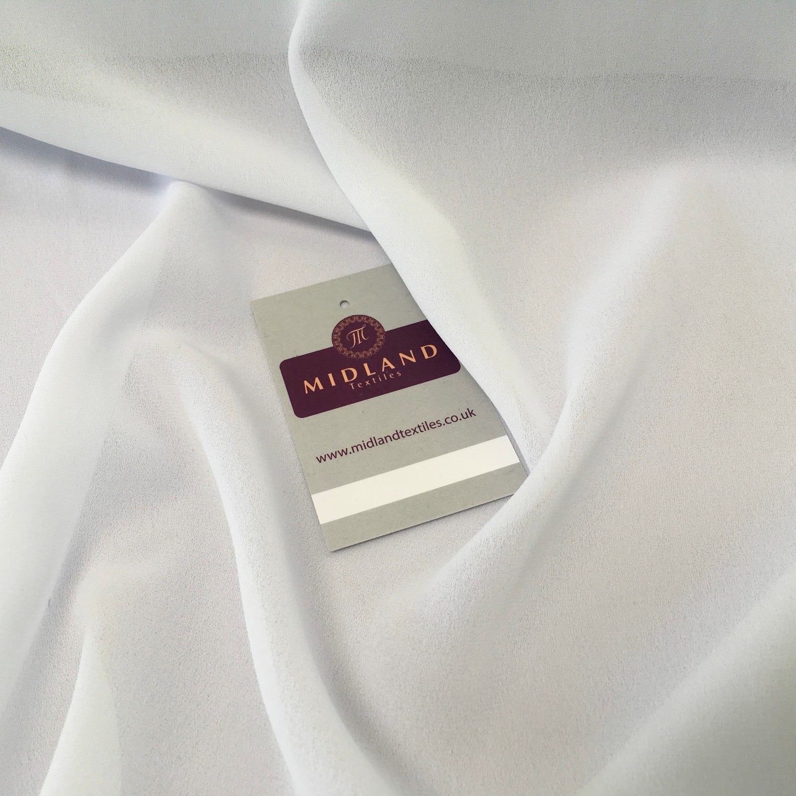 Plain Sheer Georgette Crepe chiffon scarf, evening wear fabric 58' M746 Mtex