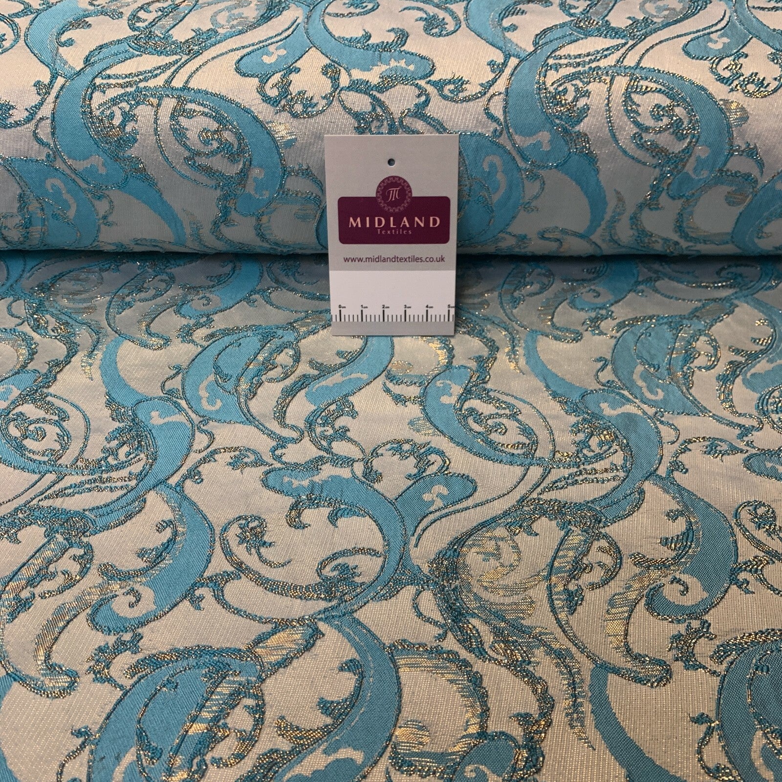 £15 Lurex Ornamental Brocade wedding fabric M1498 Mtex