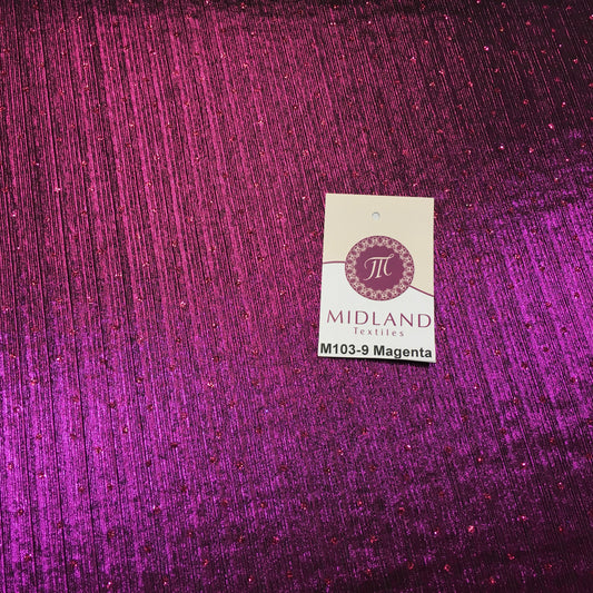 Metallic Corduroy Lame Hologram Sequin 1 way stretch Fabric 58" wide M103 Mtex