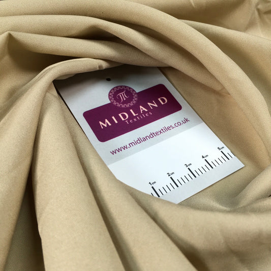 £2.99 Plain Soft Lightweight Lining 100% Polyester Fabric 100 cm Wide MR860