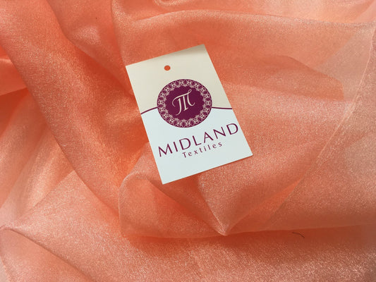 £2.50 Japanese CRYSTAL ORGANZA WEDDING BRIDAL DANCE VEIL DRESS FABRIC 45" M111