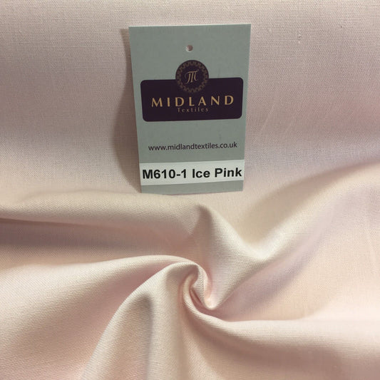 100% Cotton Plain Canvas Crafting Medium Weight Fabric 44" Wide M610 Mtex