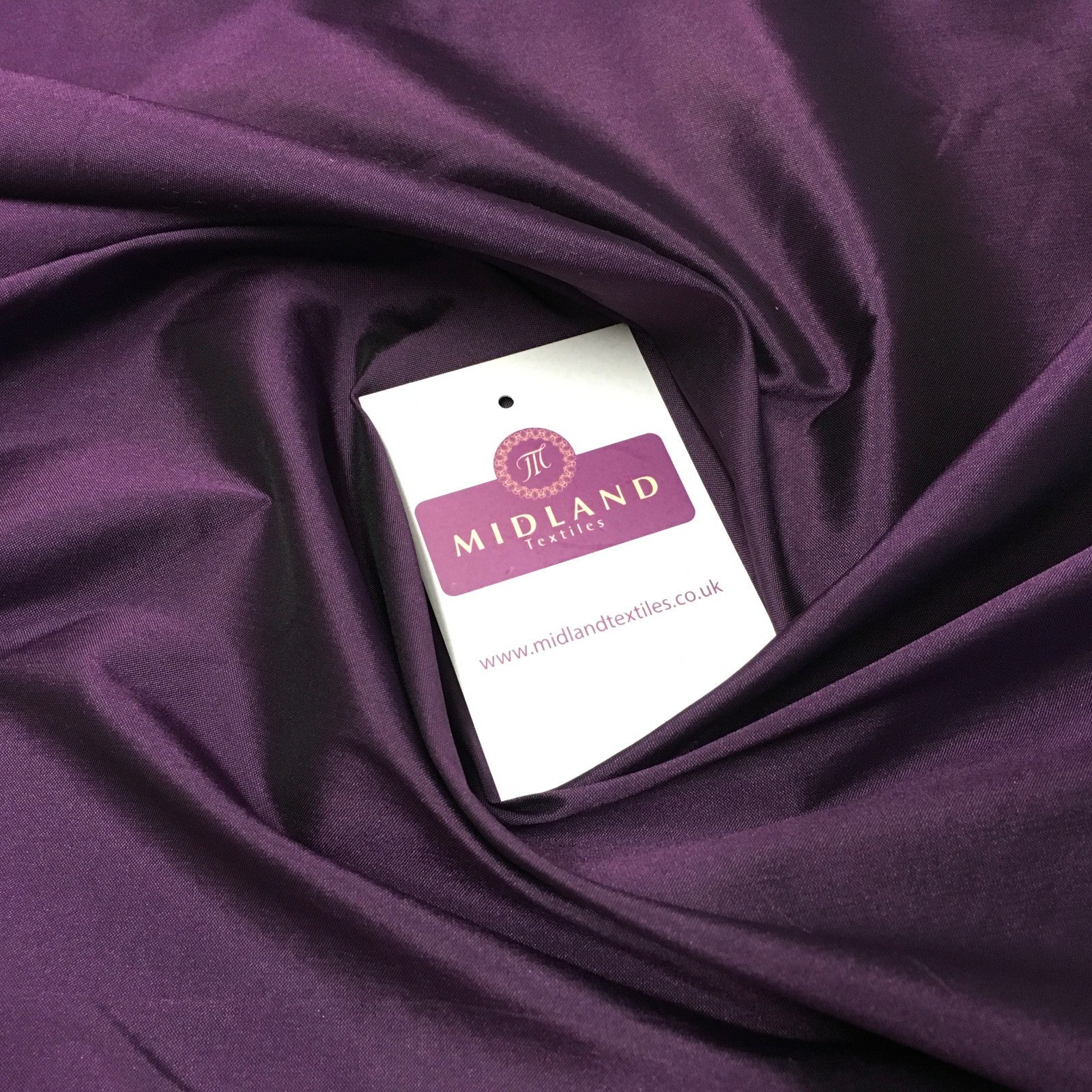 £6.50/m Plain Taffeta Faux Silk ideal for evening wear dress fabric 58' MK917