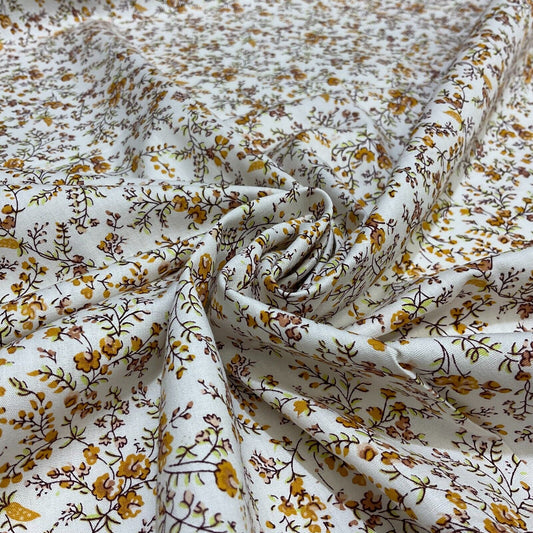 Soft touch 100% Cotton small floral ditsy printed dress fabric M1653