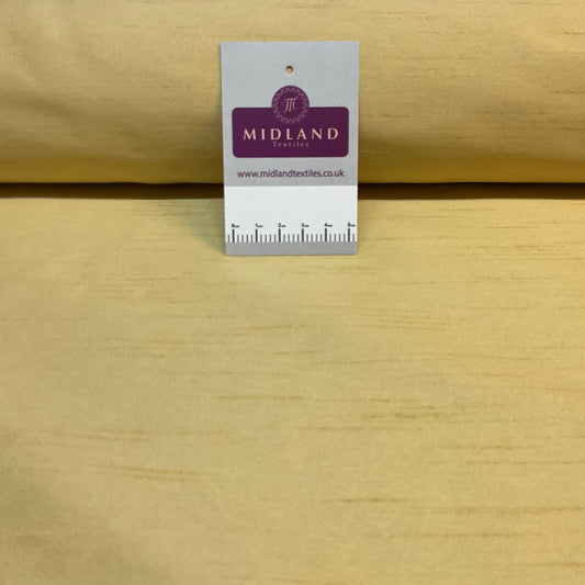 £4.50 Luxury Plain Raw Faux Silk Dupion Fabric M1801 - Dressmaking Material