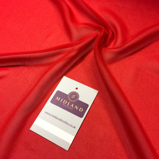 Plain Sheer Georgette Crepe chiffon scarf, evening wear fabric 58" M746 Mtex