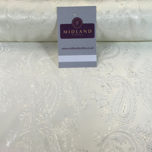 £6.25 Two Toned Paisley Metallic Jacquard Lining perfect for ties 56" Wide M771