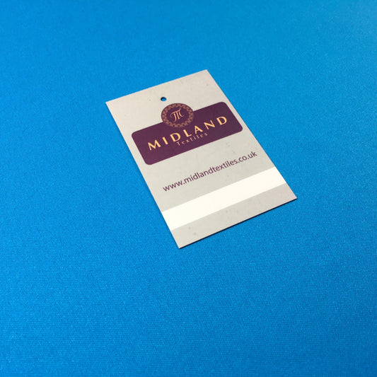 £2.99 Turquoise plain polyester lightweight knit sportswear 58" M720-54