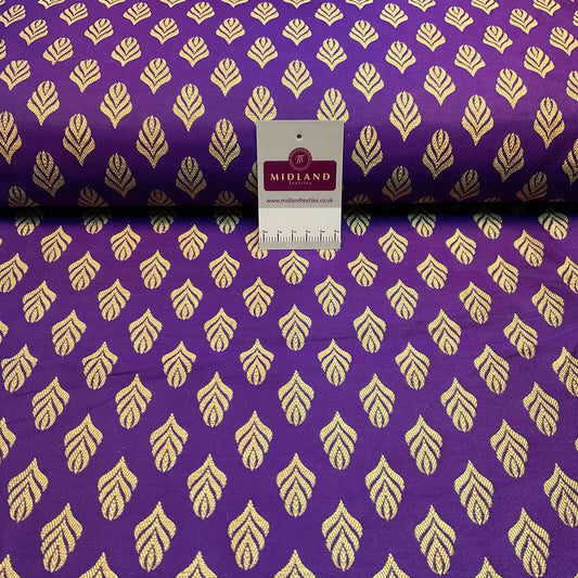 Indian Banarsi  Brocade Geometric waistcoat wedding fabric 110cm wide M1690