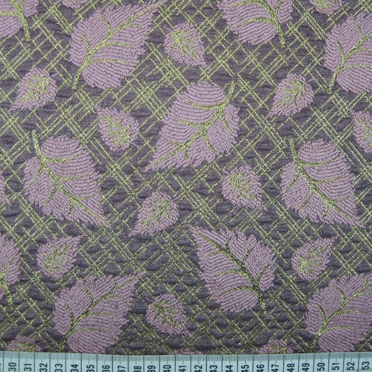 £7.50 Indian Gold Metallic leaf brocade waistcoat, jacket fabric 58" M709