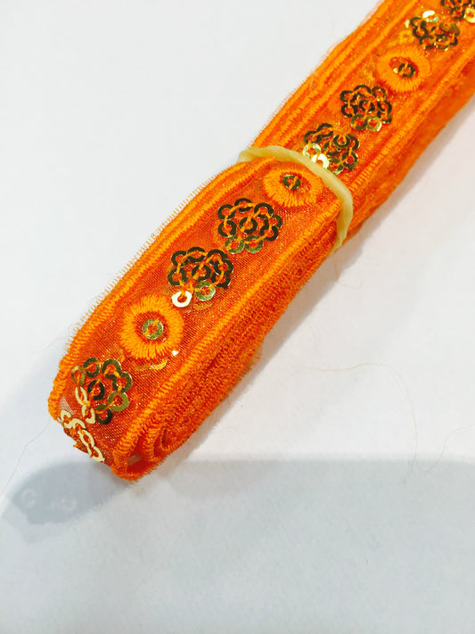 Embroidery Sequin organza trimming craft dance M95 Mtex