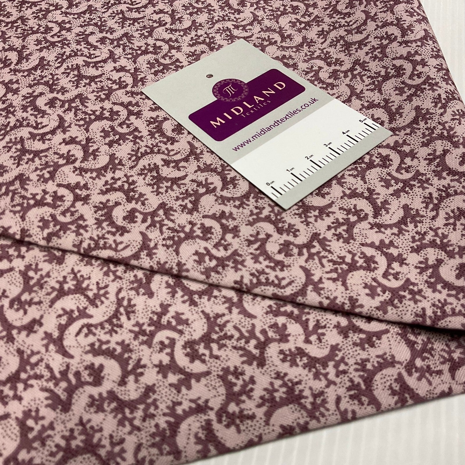 £5.99 Mauve Blush Autumn Harmony Stof Crafting 100% Cotton Fabric by Metre M1926