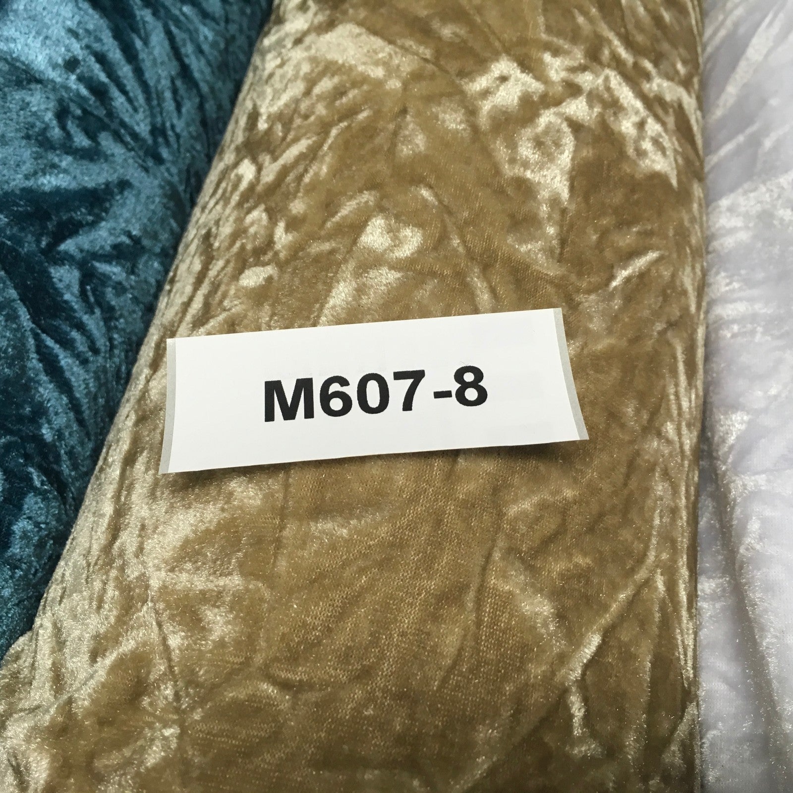 £5.75 Creased Ice Velvet One way stretch Dress Fabric 58' M607 Mtex