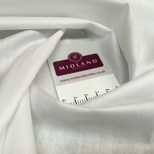 Plain Pre Shrunk Lightweight Egyptian 100% Cotton 104cm Wide Mtex M1506