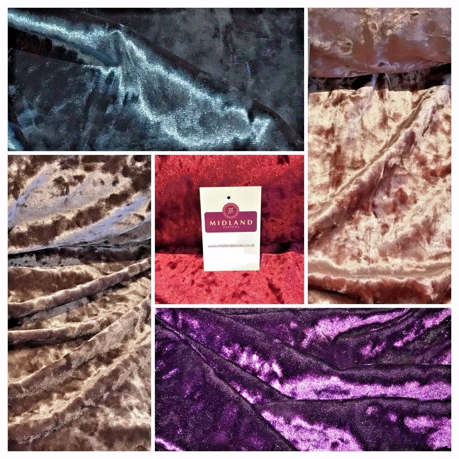 Ice Crushed plush Velvet ideal for Dress Fabric 58' Wide M796 Mtex